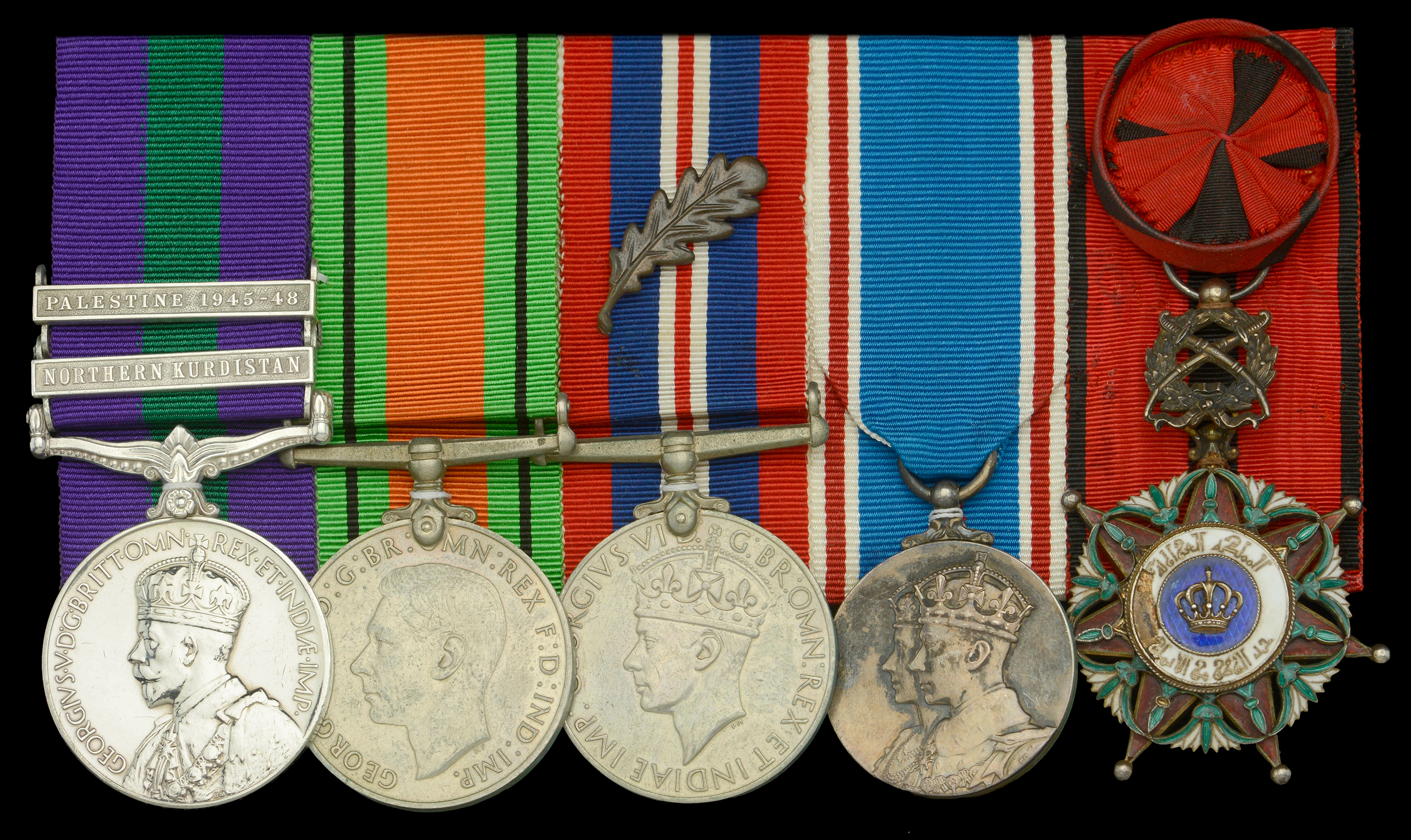 An extremely rare ‘Northern Kurdistan’ campaign group of five awarded