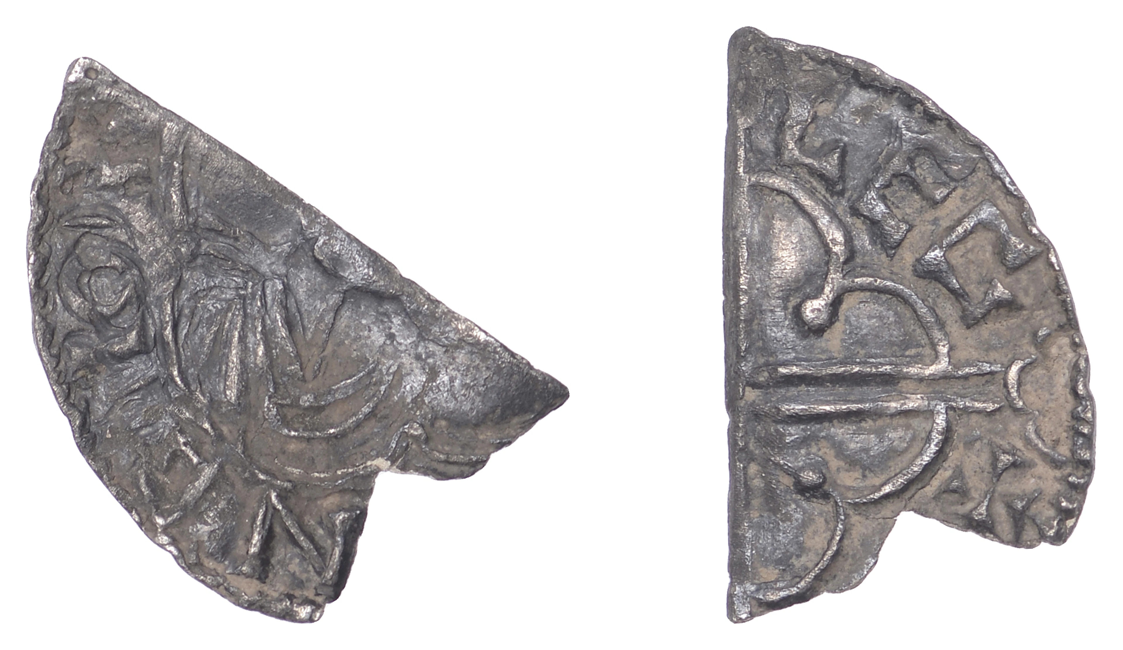 Cnut (1016-1035), Cut Halfpenny, Quatrefoil type, Chester, uncertain