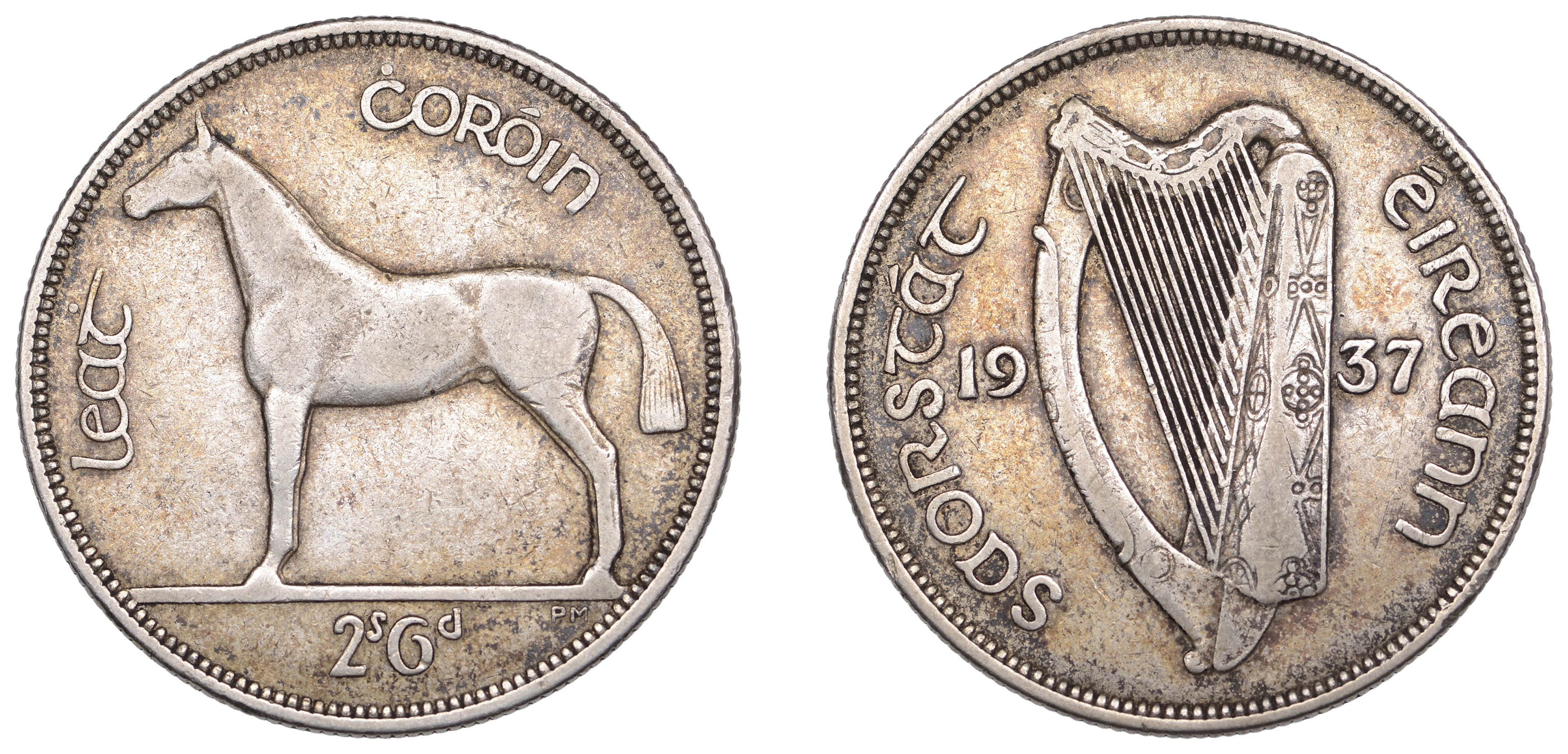Ireland, Free State, Halfcrown, 1937 (S 6625). Toned, very fine, rare £100-£120
