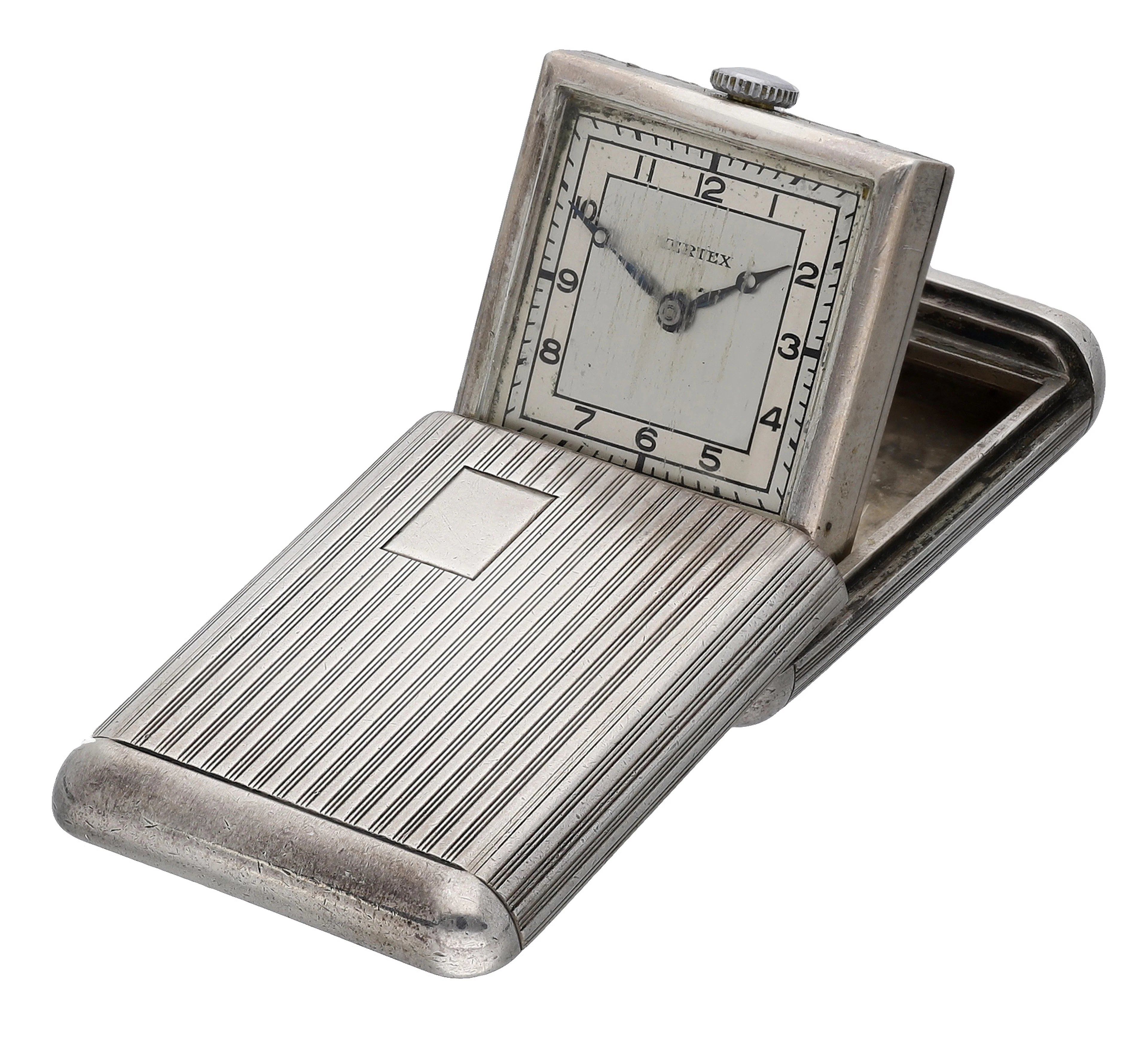 Vertex. A silver purse watch, Ref. 731, 1937. Movement: manual winding
