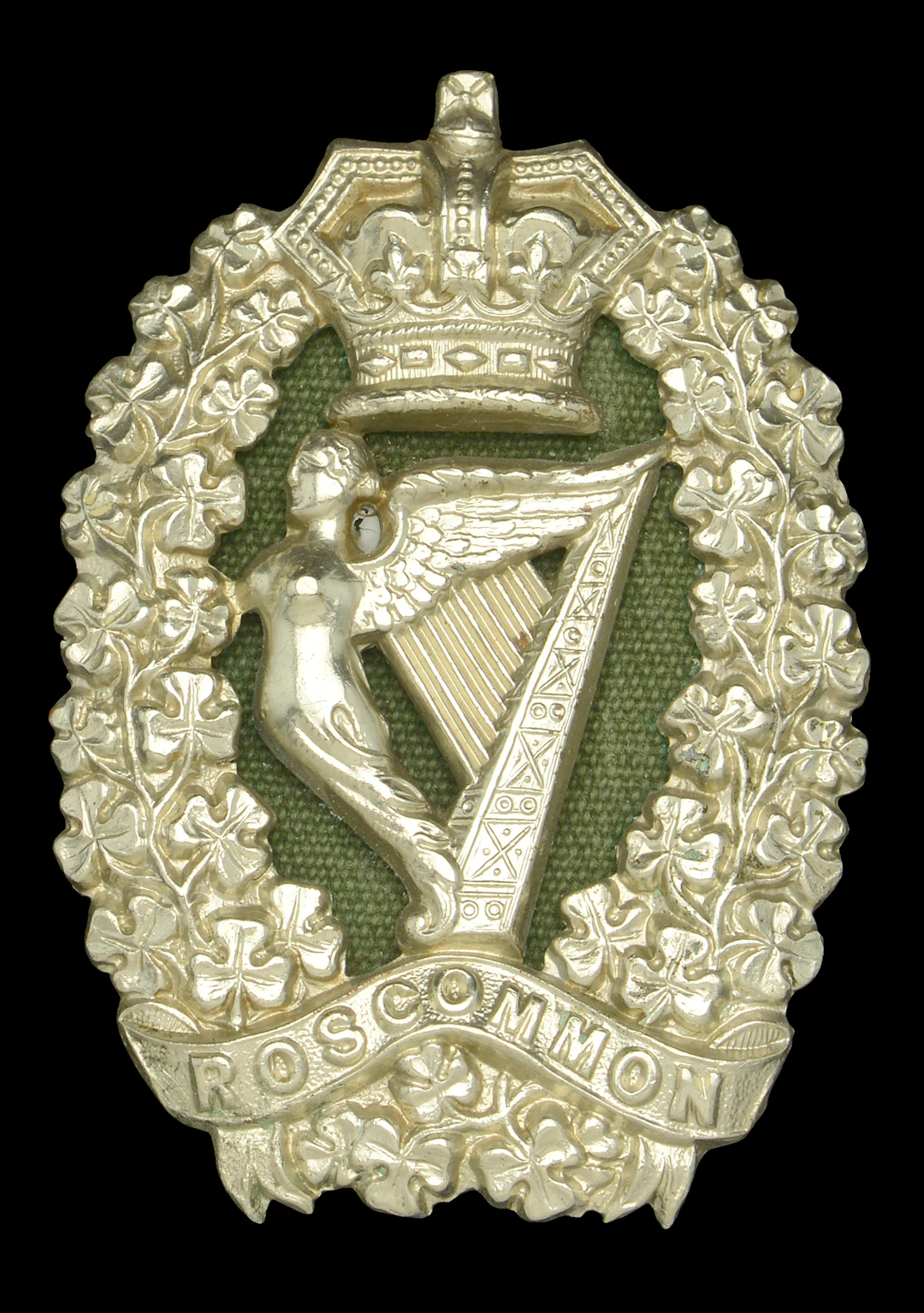 Roscommon Militia Other Ranks Glengarry Badge. A very good Victorian