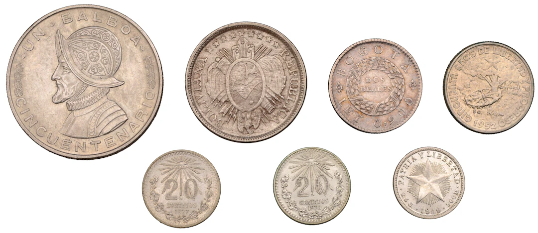 Miscellaneous, BOLIVIA, Republic, 50 Centavos, 1893, Potosi (KM 161);