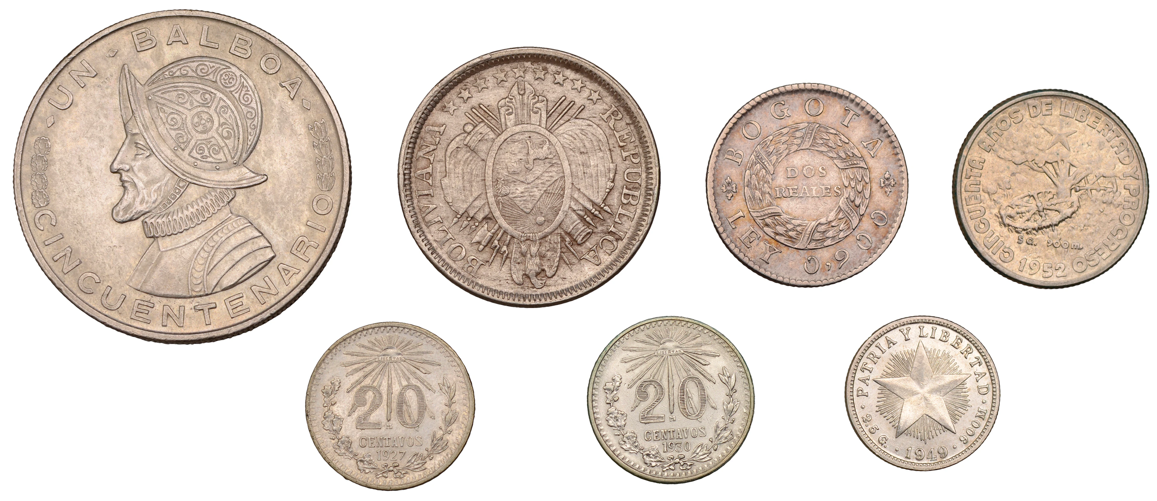 Miscellaneous, BOLIVIA, Republic, 50 Centavos, 1893, Potosi (KM 161);