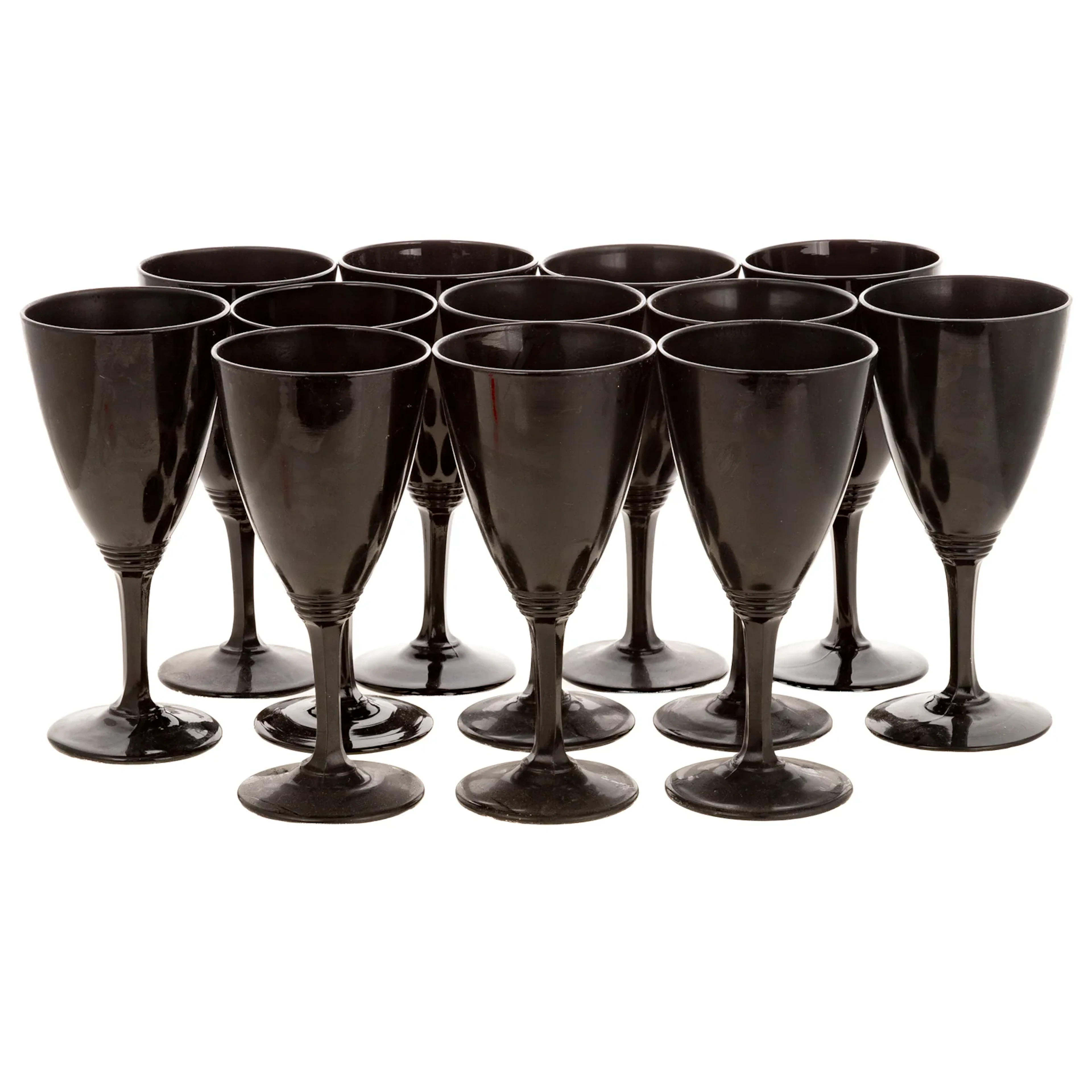 A Set of 12 Italian Blown Glass Goblets