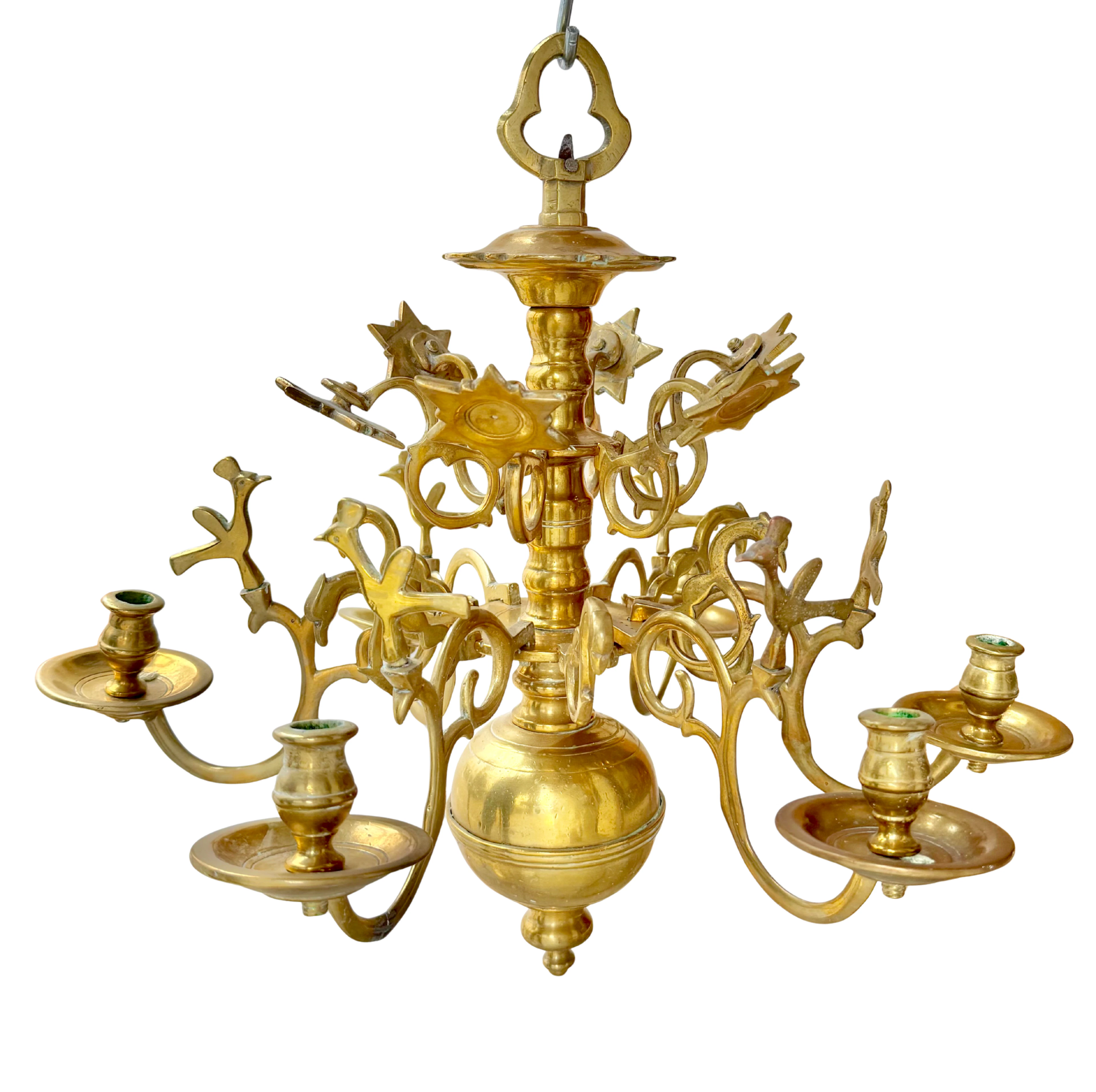 Liten barokk lysekrone, 1600-tallet.