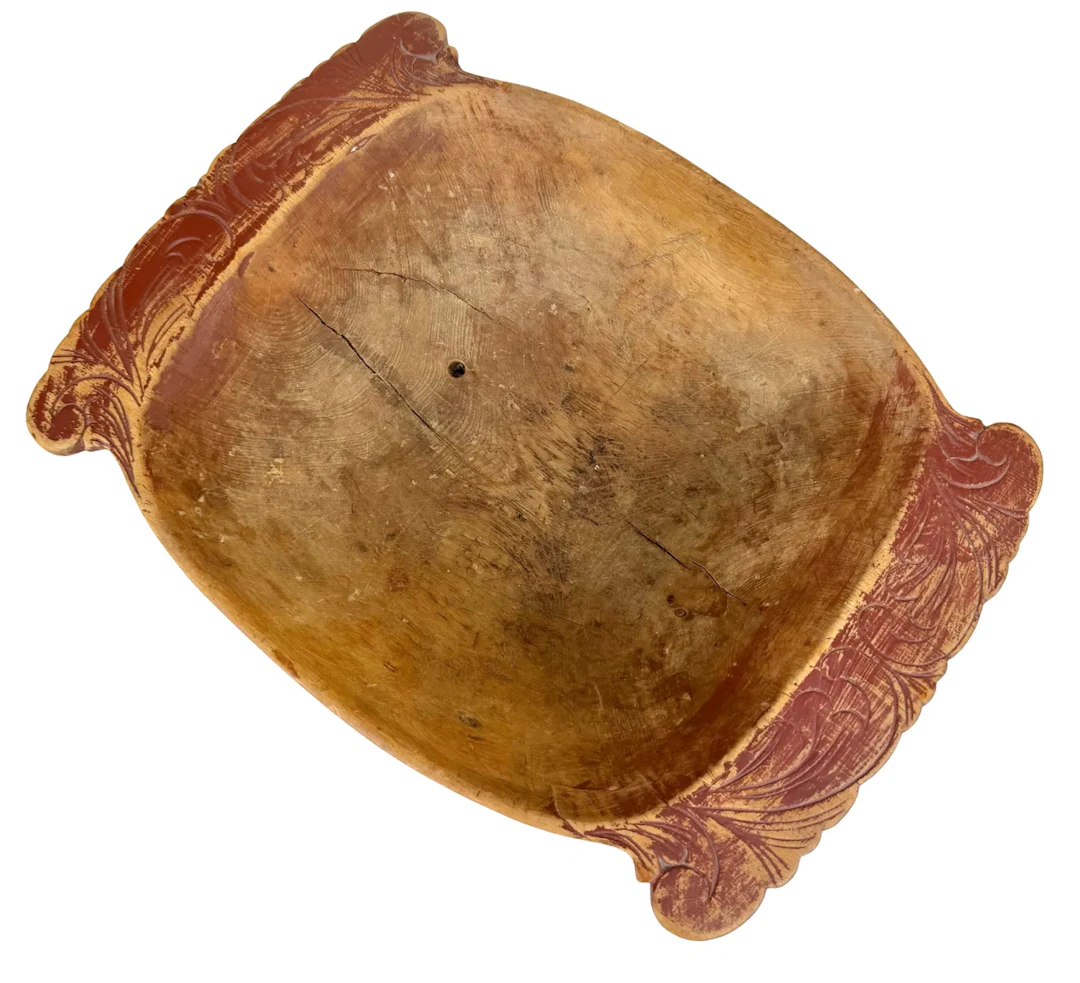 Skåret Telemarkstrau 1700-tallet.