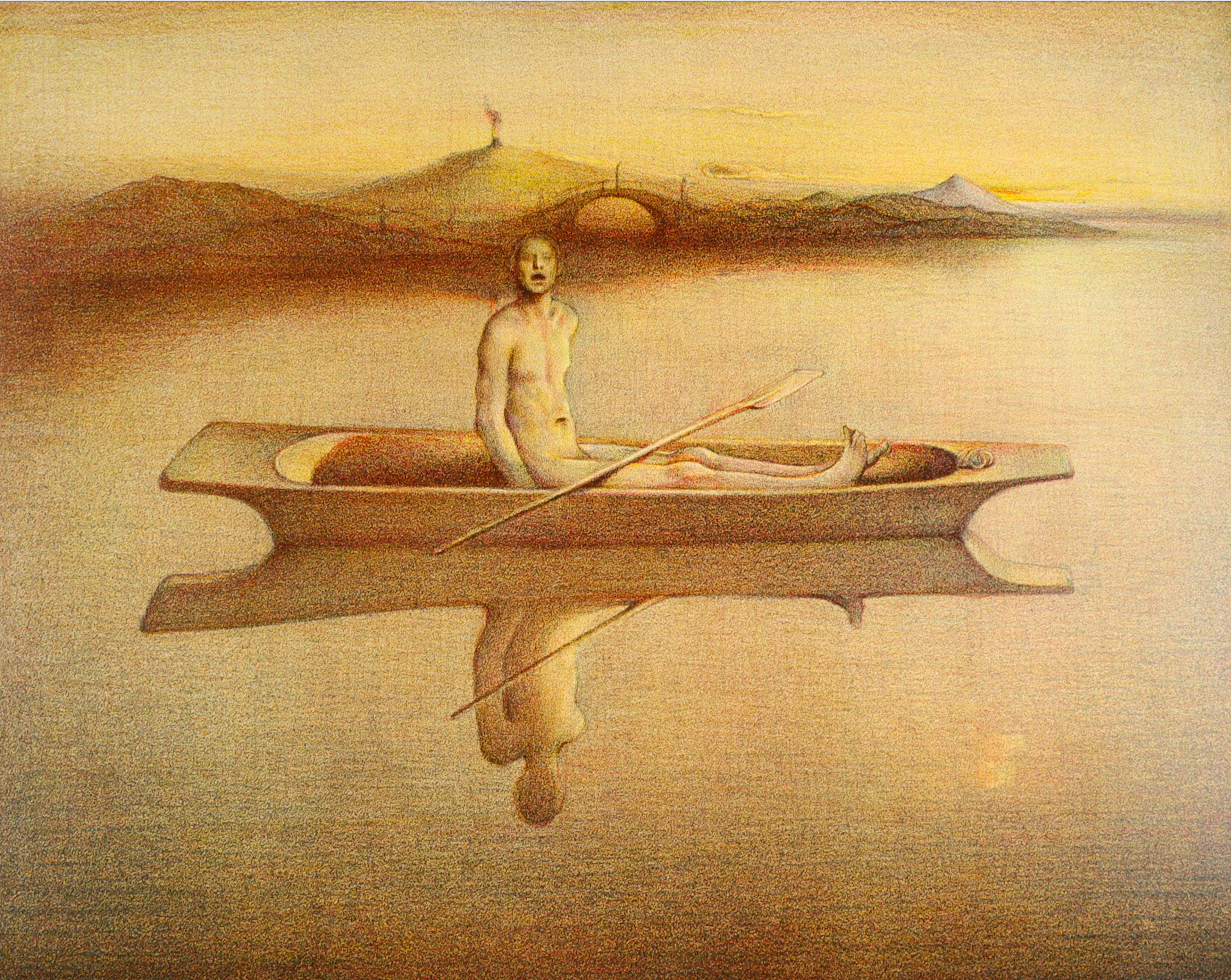 Odd Nerdrum - Mann i tømmerstokk