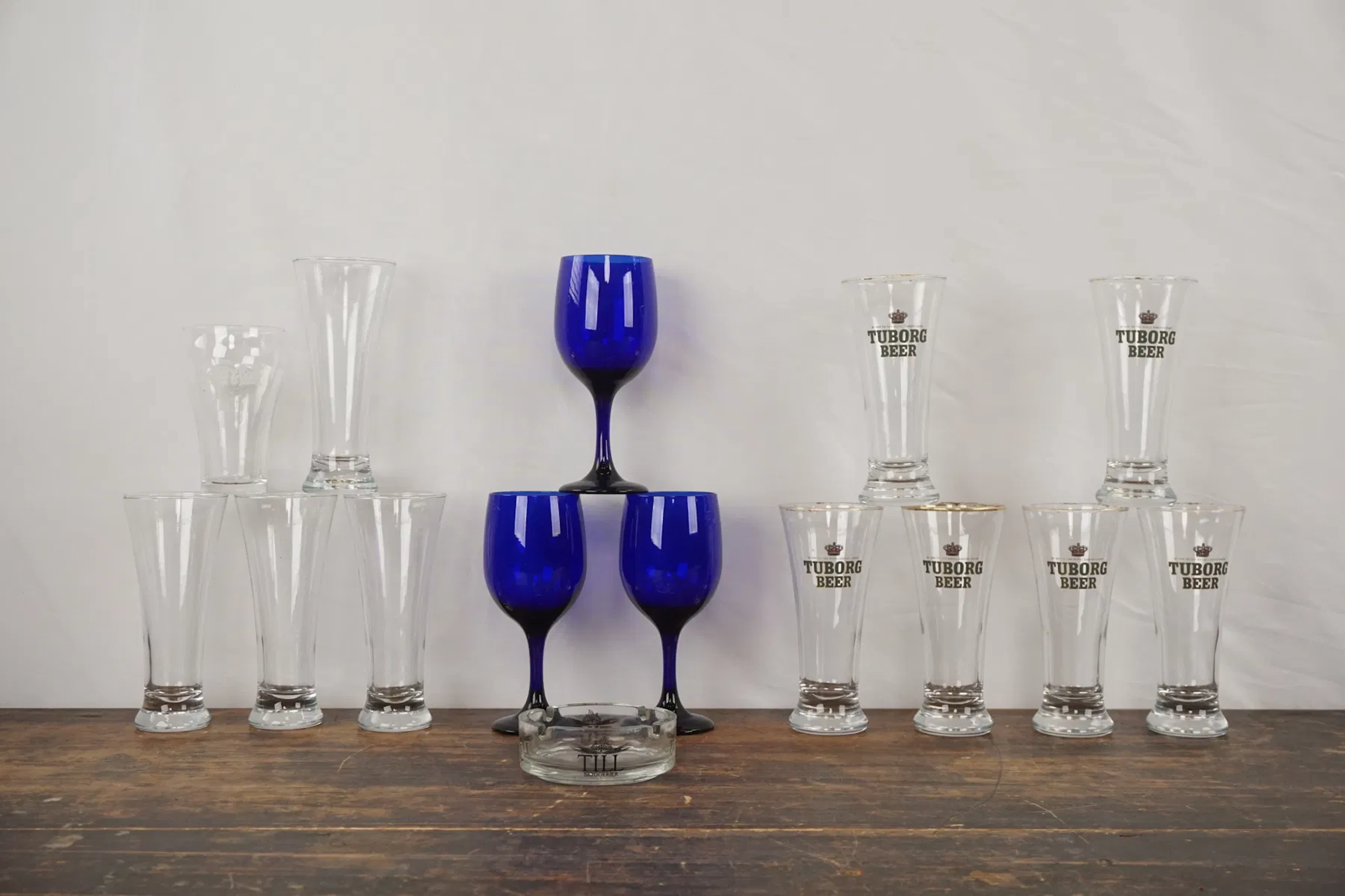 6st Tuborg Beer Ölglas mm. G29/
