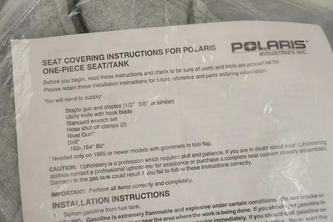 Polaris Dynöverdrag. B144