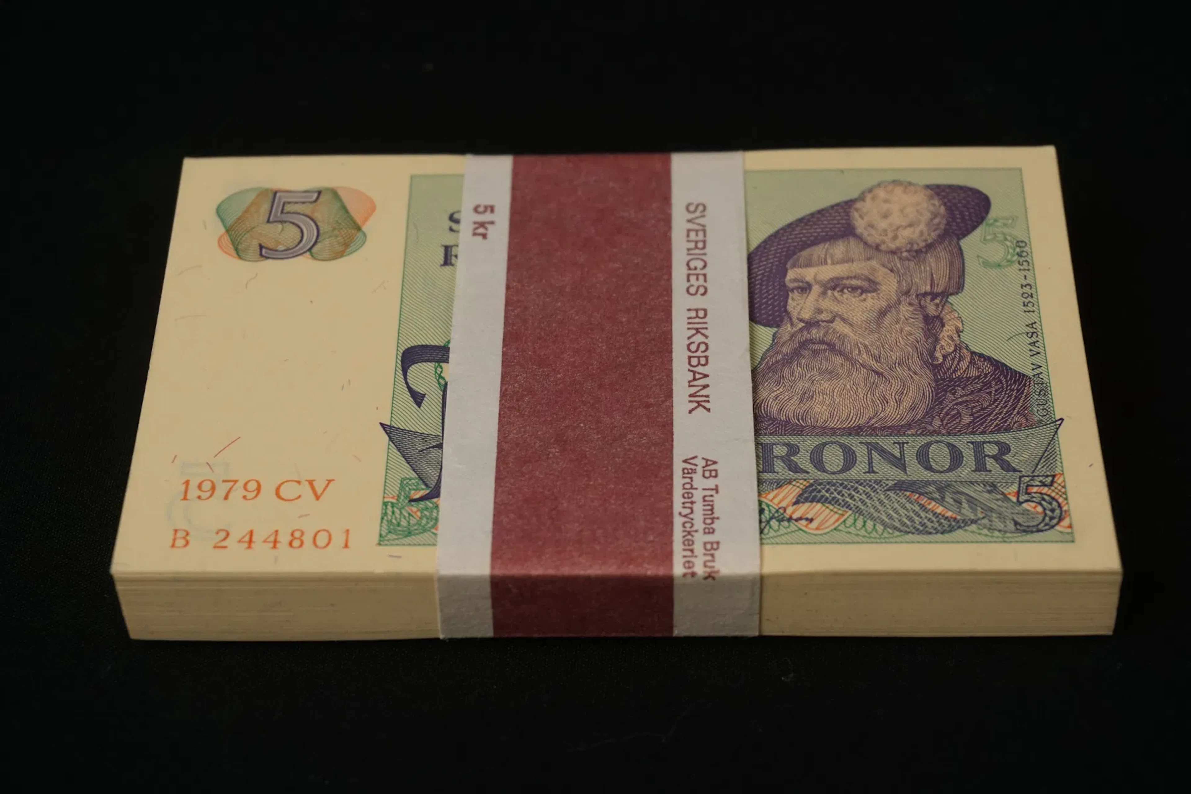 Bunt 5-kronorssedlar 1979. A195