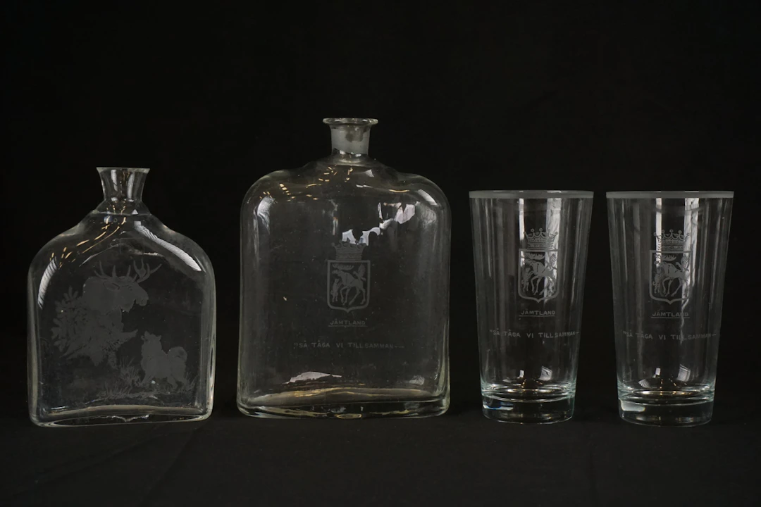 Karaff & glass, Jämtland. G38