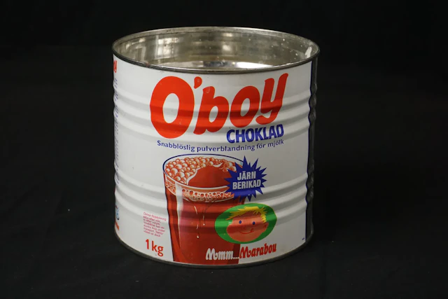 O'boy Choklad Plåtburk. C55/