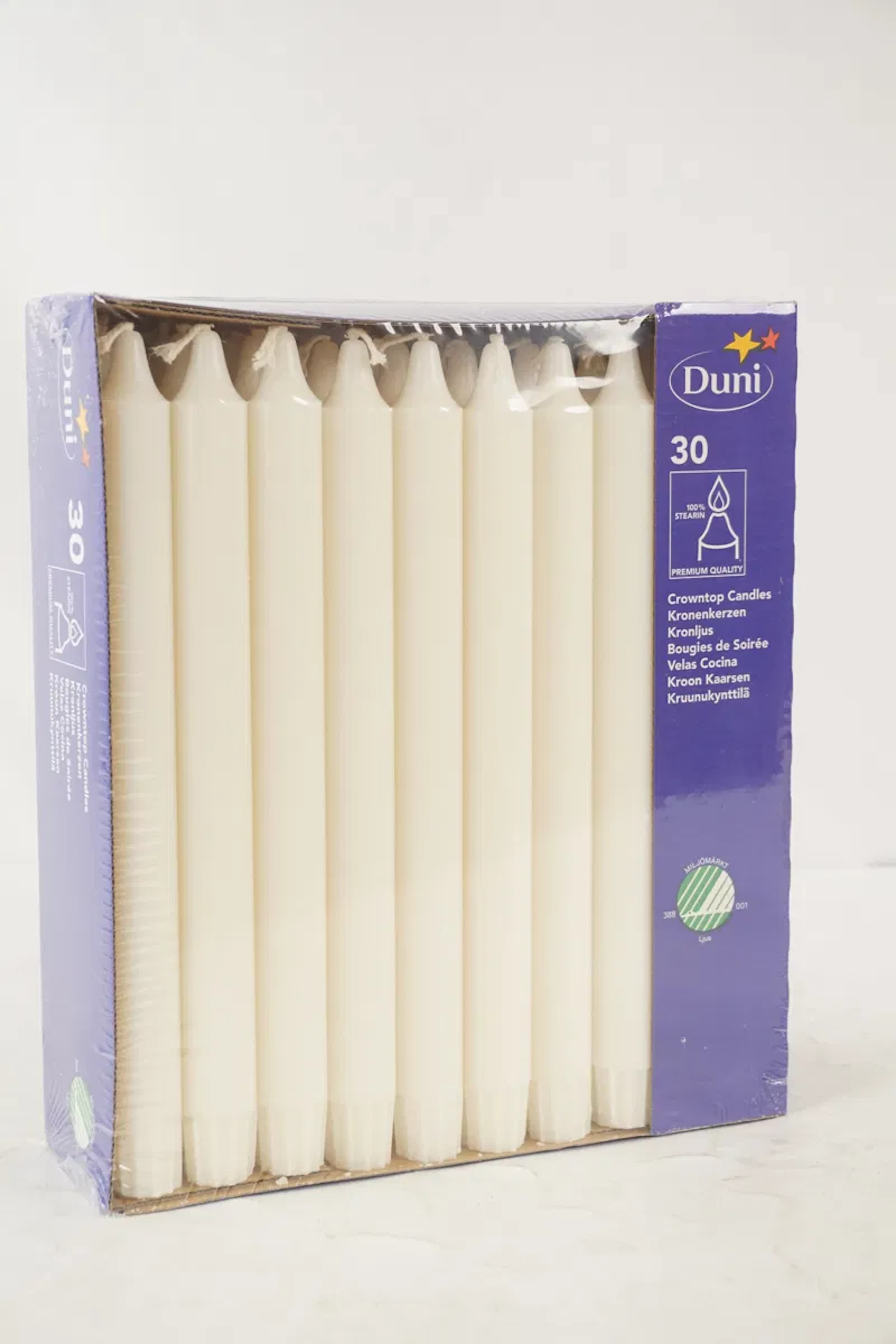 Duni 30-pack stearinljus. A27