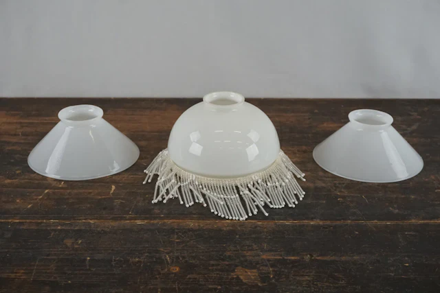 3st Lampskärmar glas. G89/