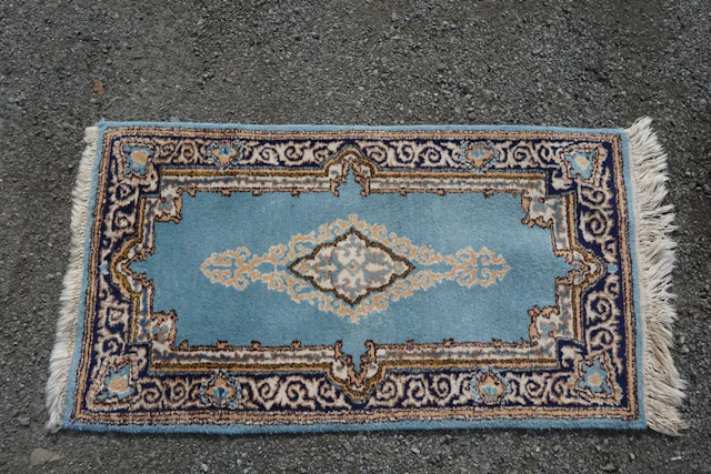 Matta oriental, blå 117x64. B55/