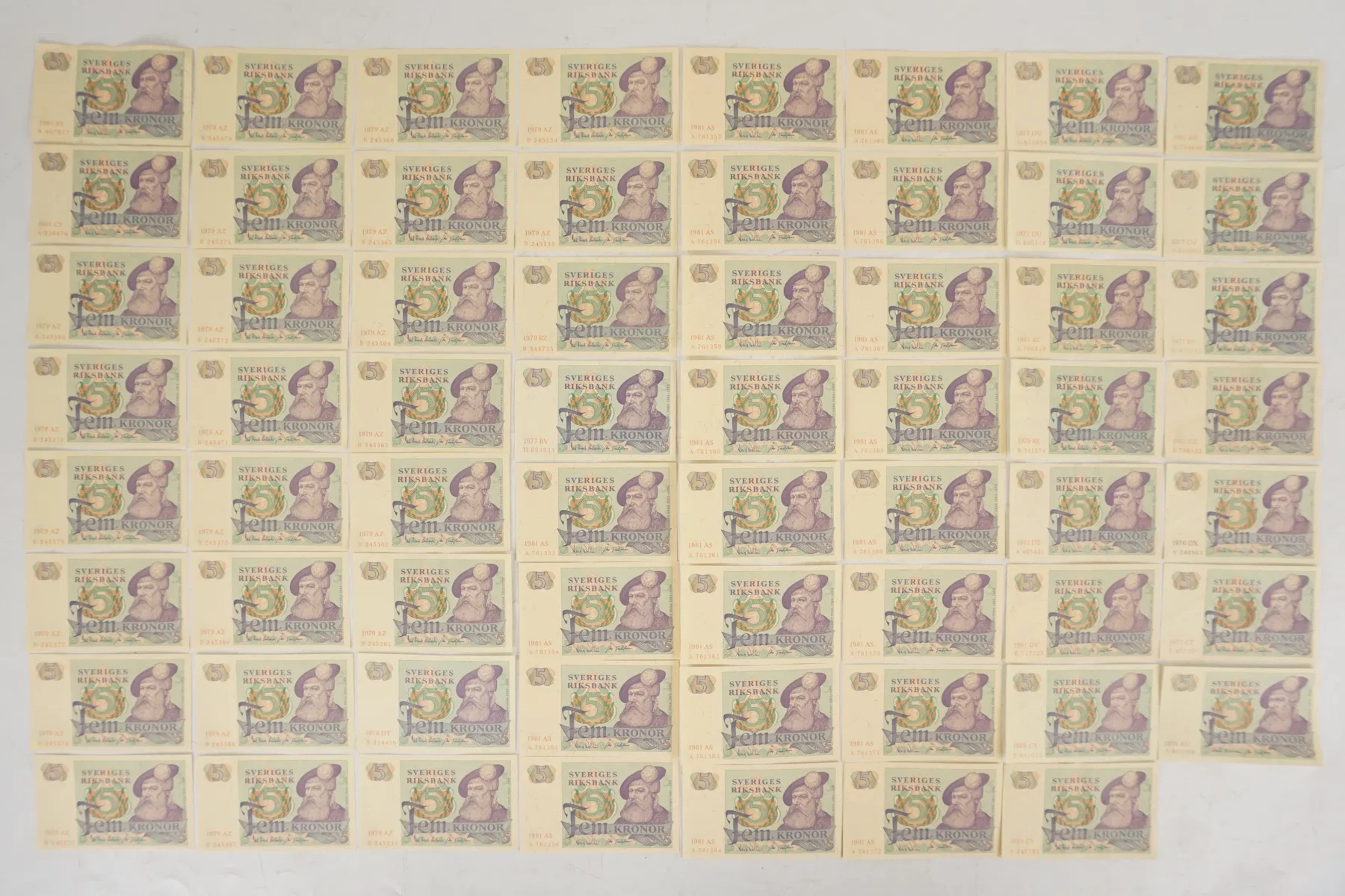 5-kronorssedlar 1979. A198