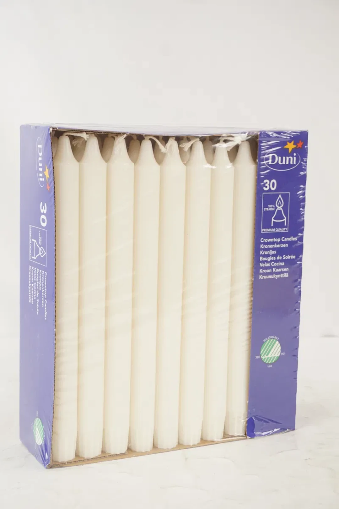 Duni 30-pack stearinljus. A22
