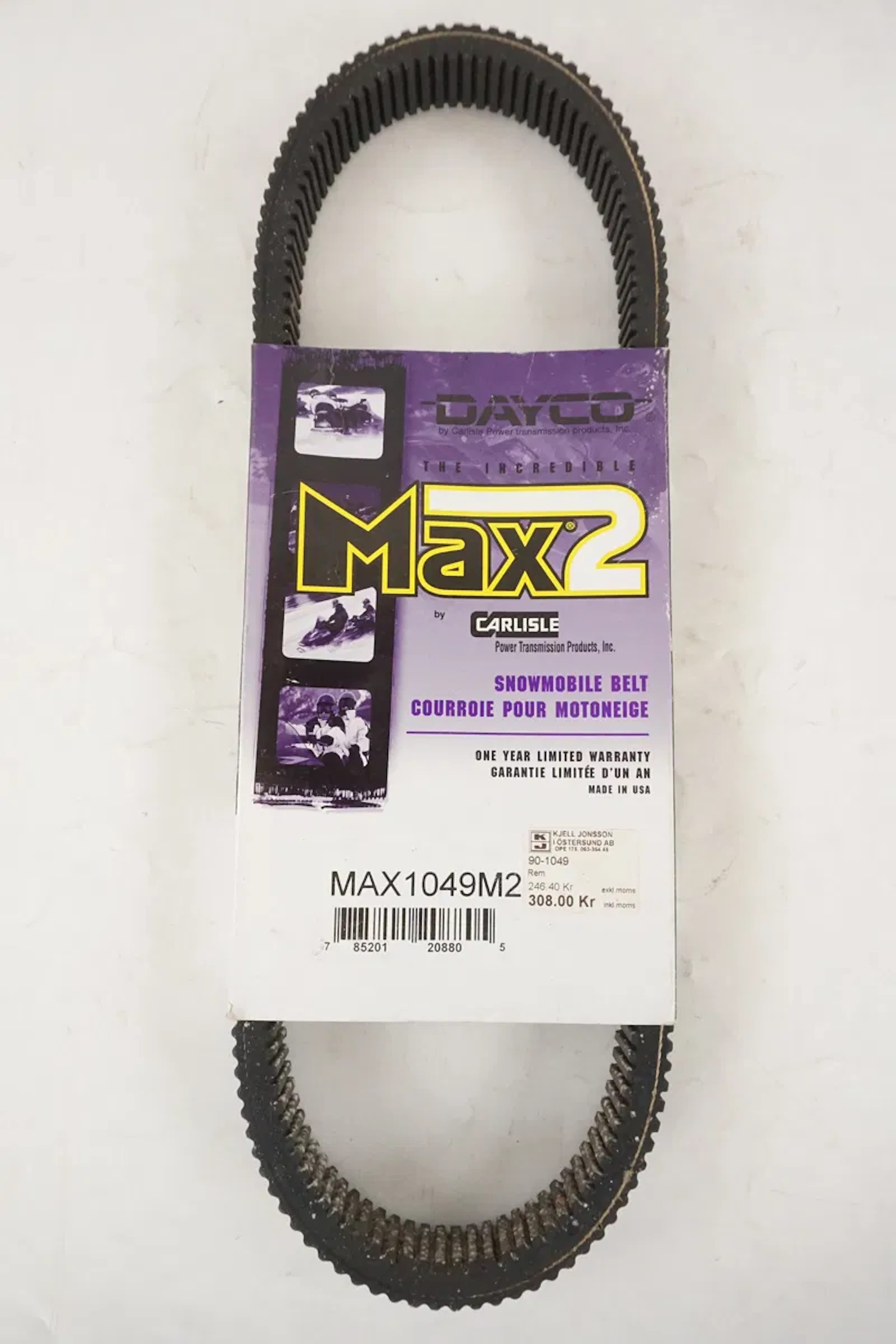 Dayco Max2 Snöskoterrem. D47