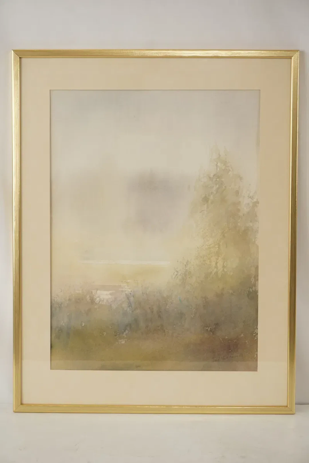 T. Hjukström, Morgon, Akvarell, 43x55,5. M8/