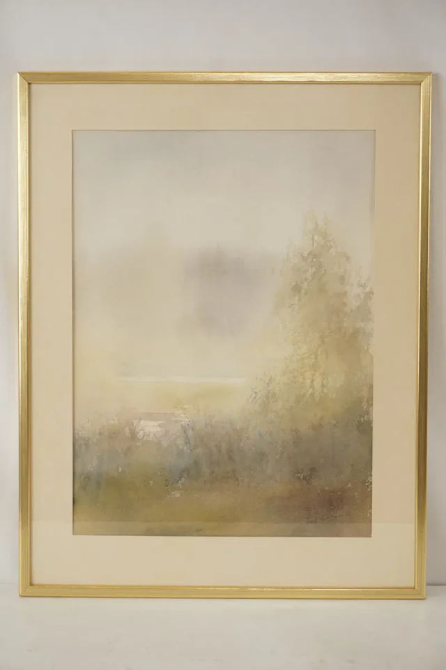 T. Hjukström, Morgon, Akvarell, 43x55,5. M8/