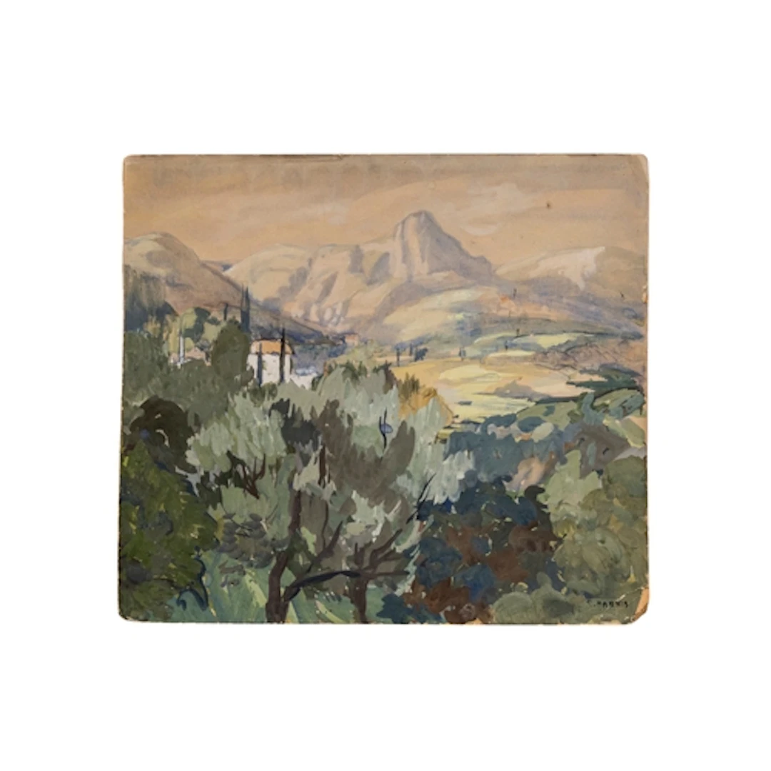 EVELYN HARRIS (British, 20th Century) LANDSCAPE WATERCOLOUR ...