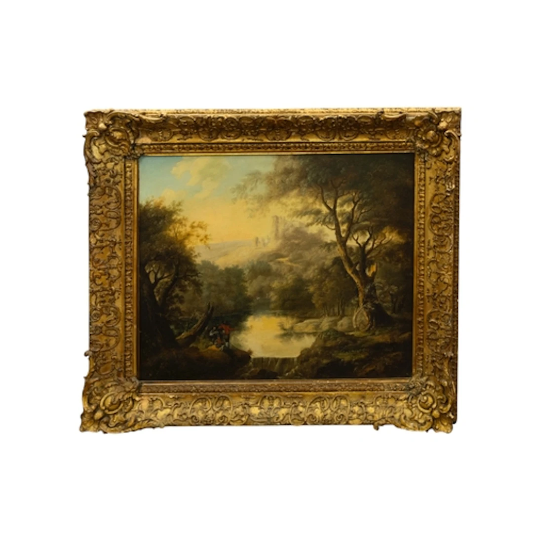 ITALIAN SCHOOL, 19TH CENTURY OIL PAINTING ON RE-LINED CANVAS...