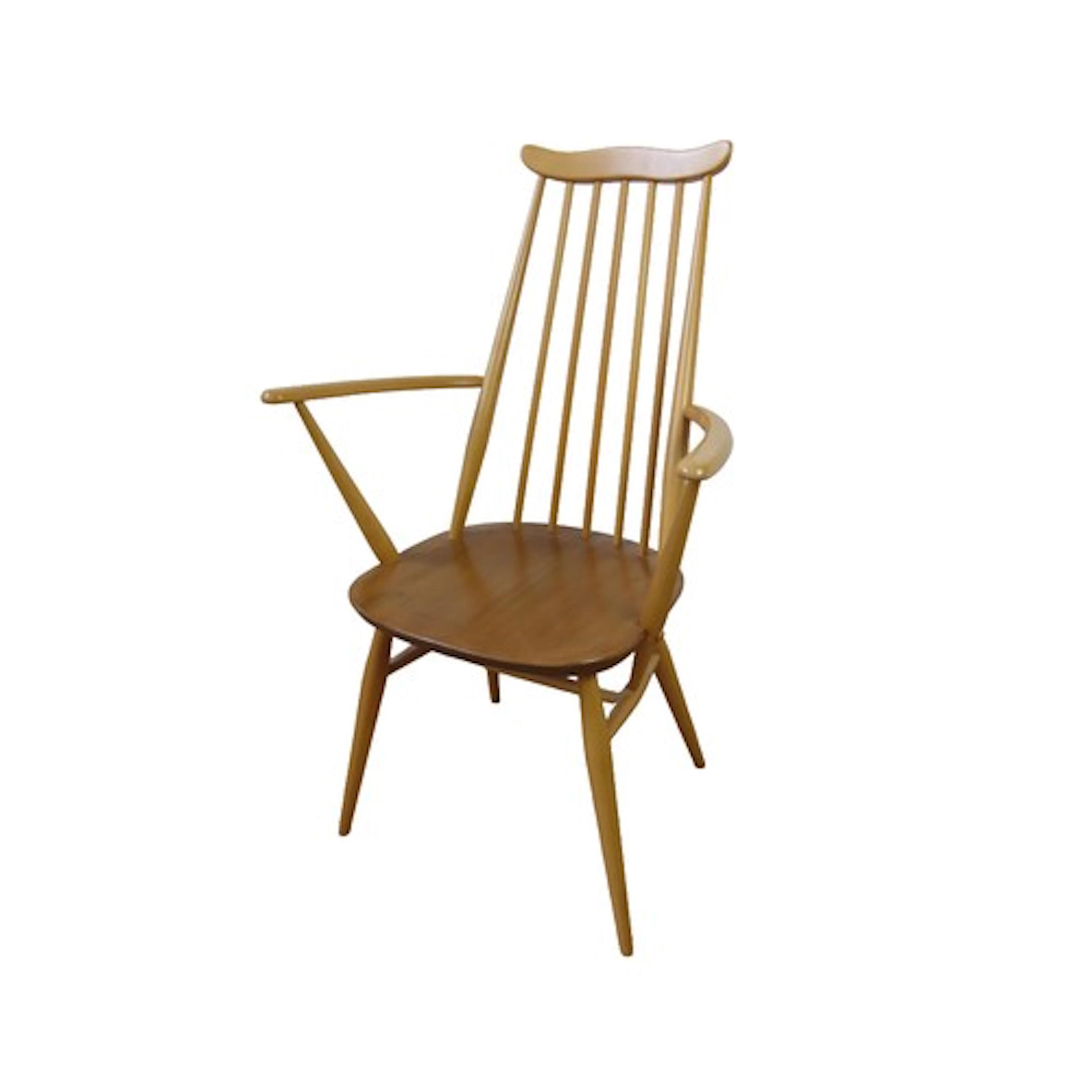 1960'S ERCOL QUAKER ARM CHAIR with seat cushion 97cm high x...