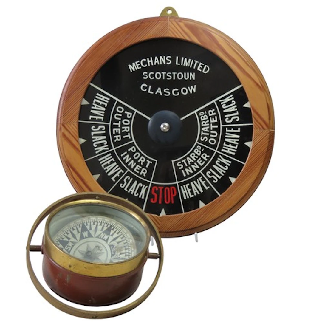 A GIMBALLED SHIP'S COMPASS LATE 19TH/EARLY 20TH CENTURY (17 ...