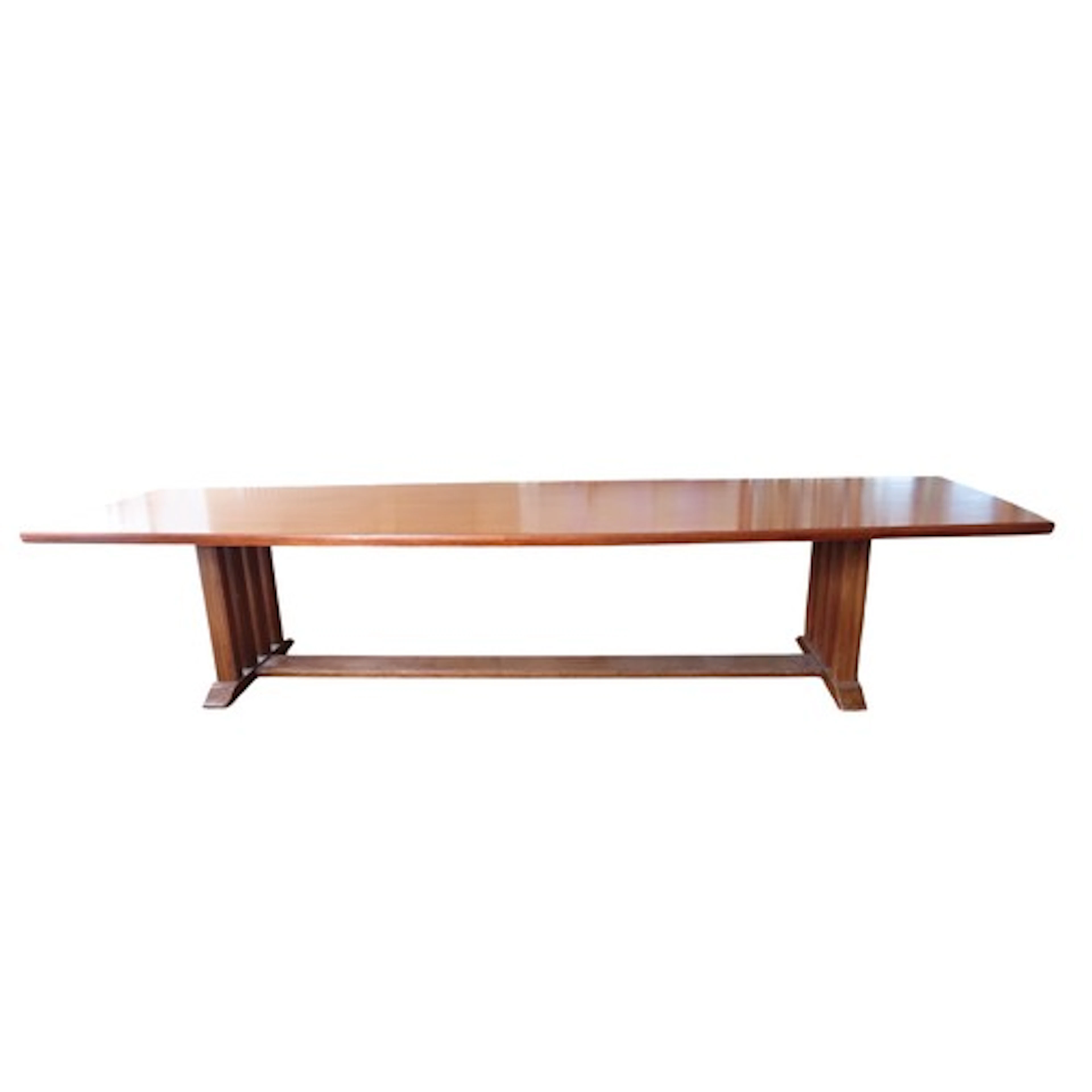 A LARGE MID CENTURY BANQUETING / BOARDROOM TABLE CIRCA 1970 ...