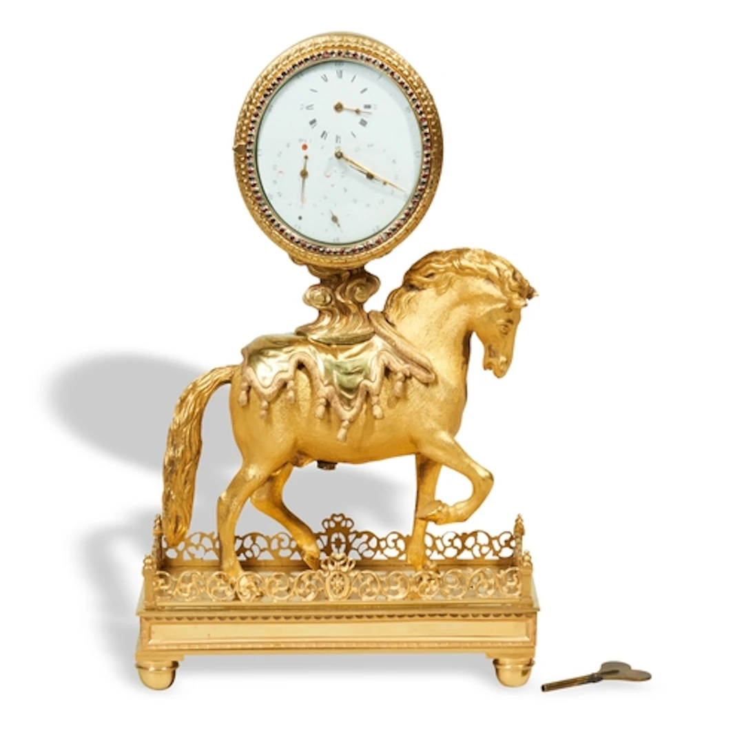 A FINE AND VERY RARE MANTEL TIMEPIECE FOR THE CHINESE MARKET...