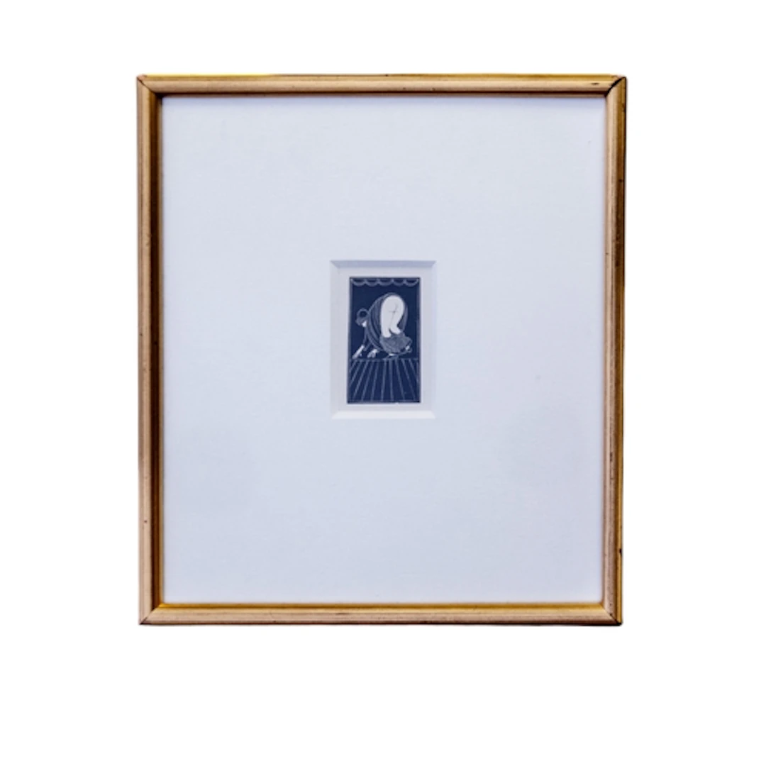 ERIC GILL, THE CHINESE MAIDSERVANT, woodblock engraving, one...