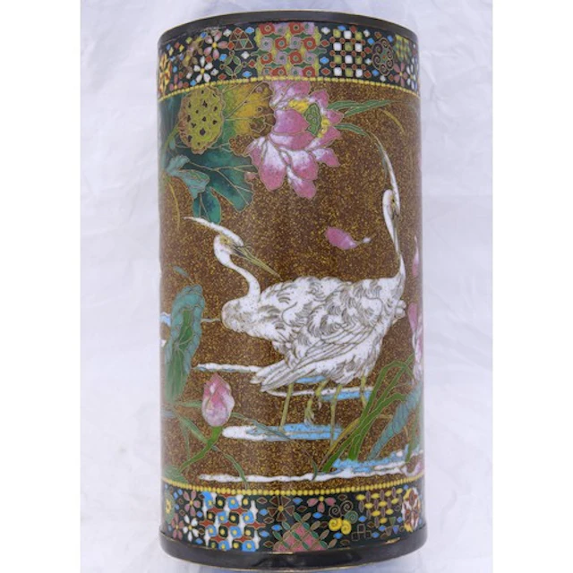 A JAPANESE CLOISONNÉ BRUSHPOT MEIJI PERIOD (1868-1912) the ...