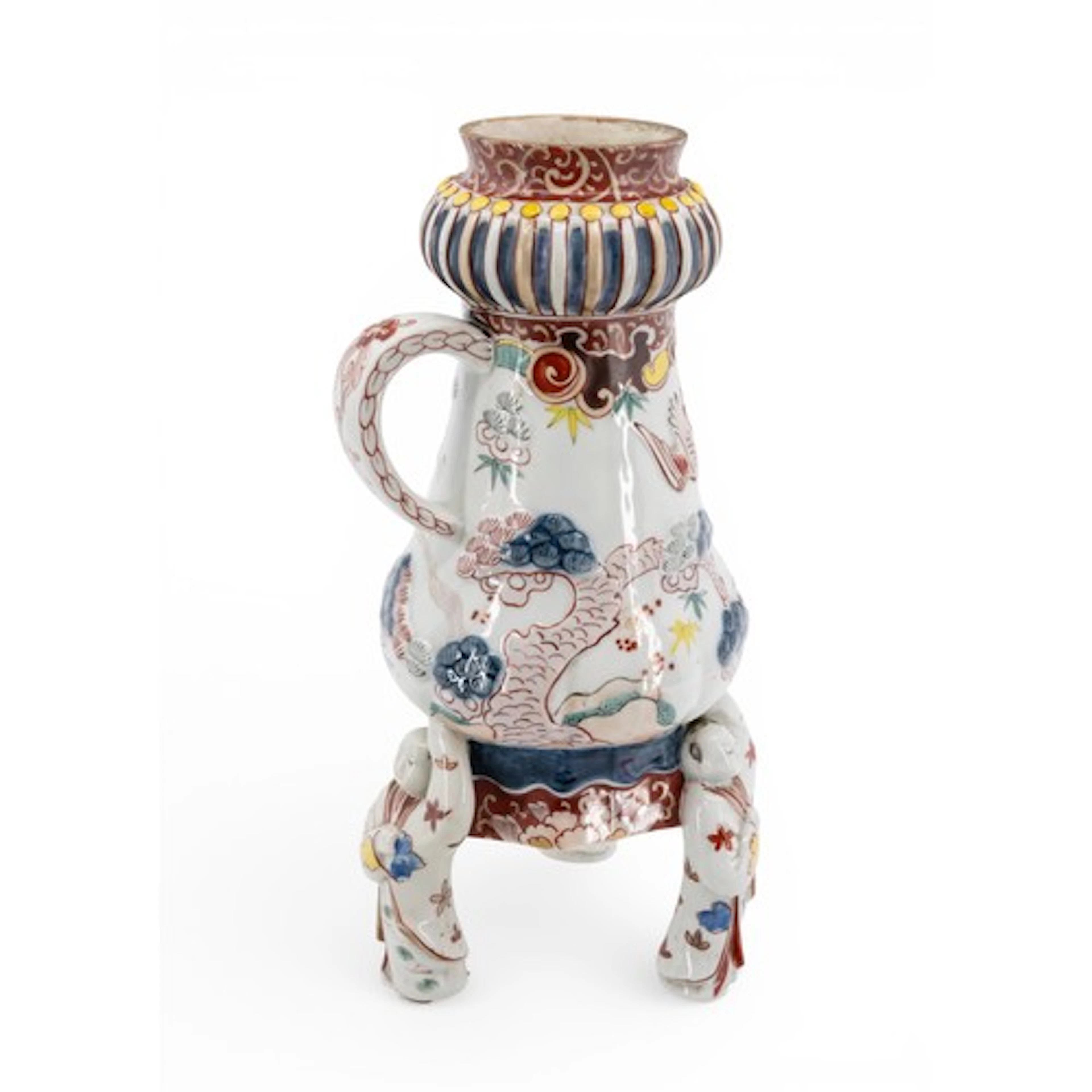 A SAMPSON PORCELAIN TABLE CISTERN in Chinese style of double...