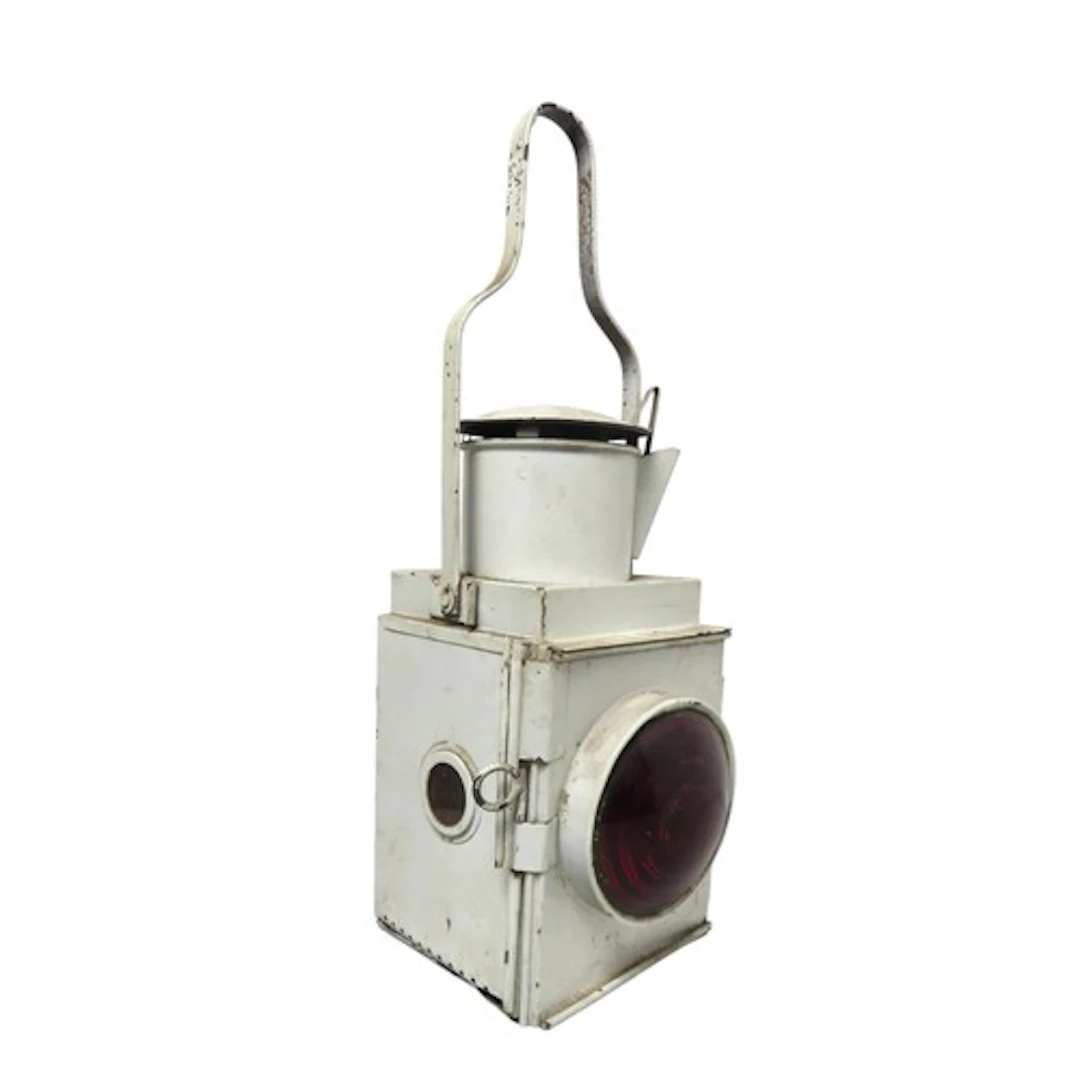 A BRITISH RAIL TAIL LAMP with red 'bullseye' lens 52 x 21 x...