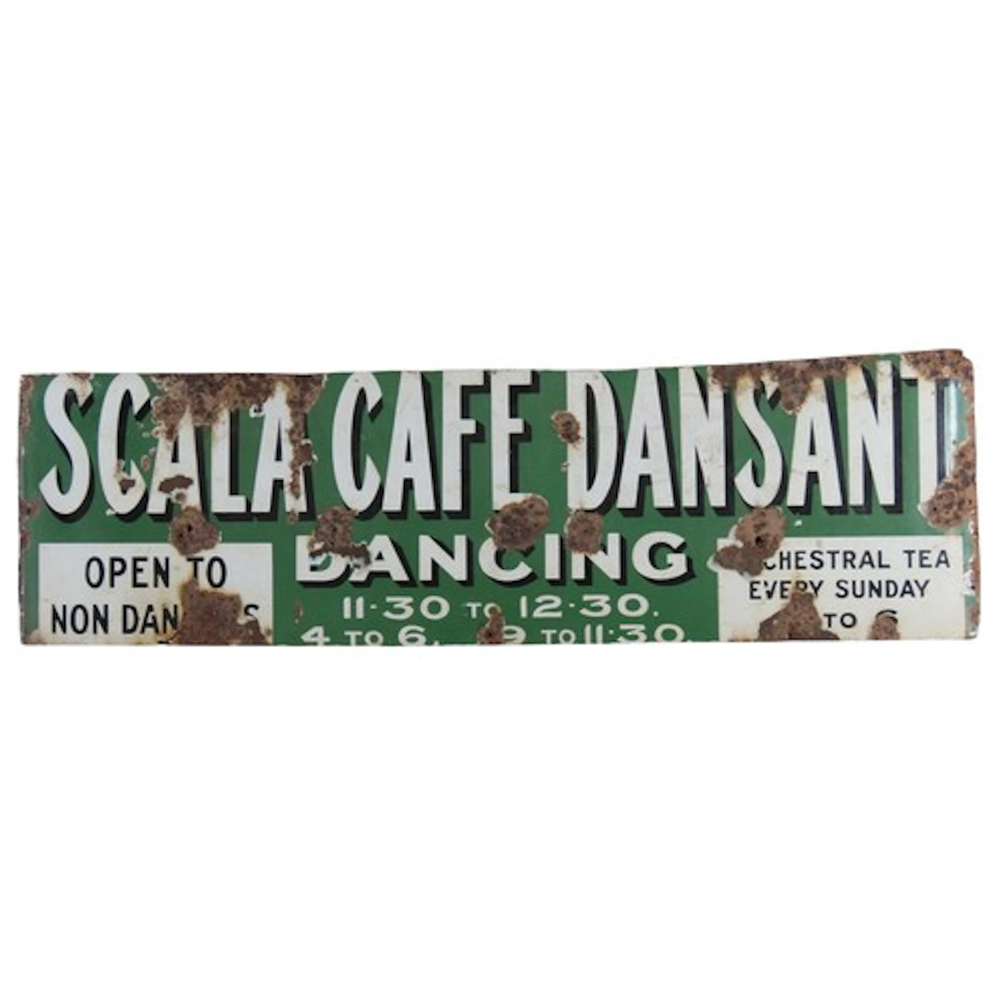 A VINTAGE ENAMEL ADVERTISING SIGN EARLY 20TH CENTURY inscrib...