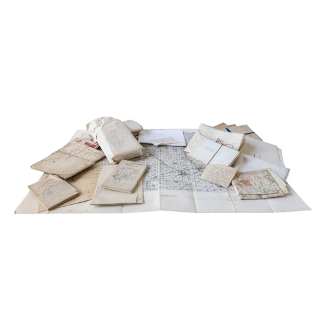 A COLLECTION OF BRITISH MILITARY MAPS USED BY MAJOR L.G BONN...