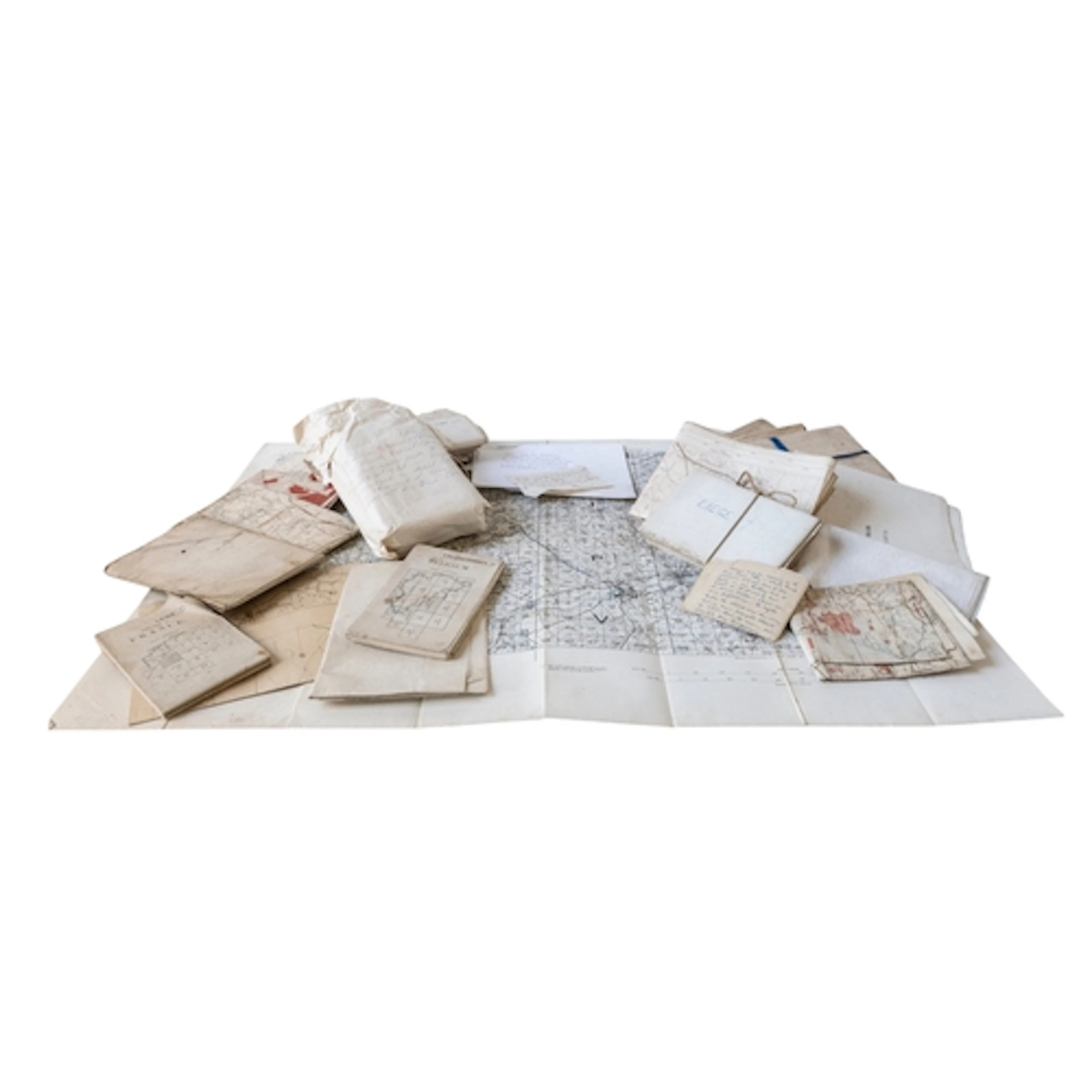A COLLECTION OF BRITISH MILITARY MAPS USED BY MAJOR L.G BONN...