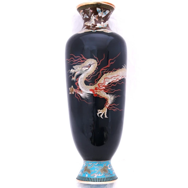 A LARGE JAPANESE CLOISONNÉ VASE MEIJI PERIOD (1868-1912) dec...