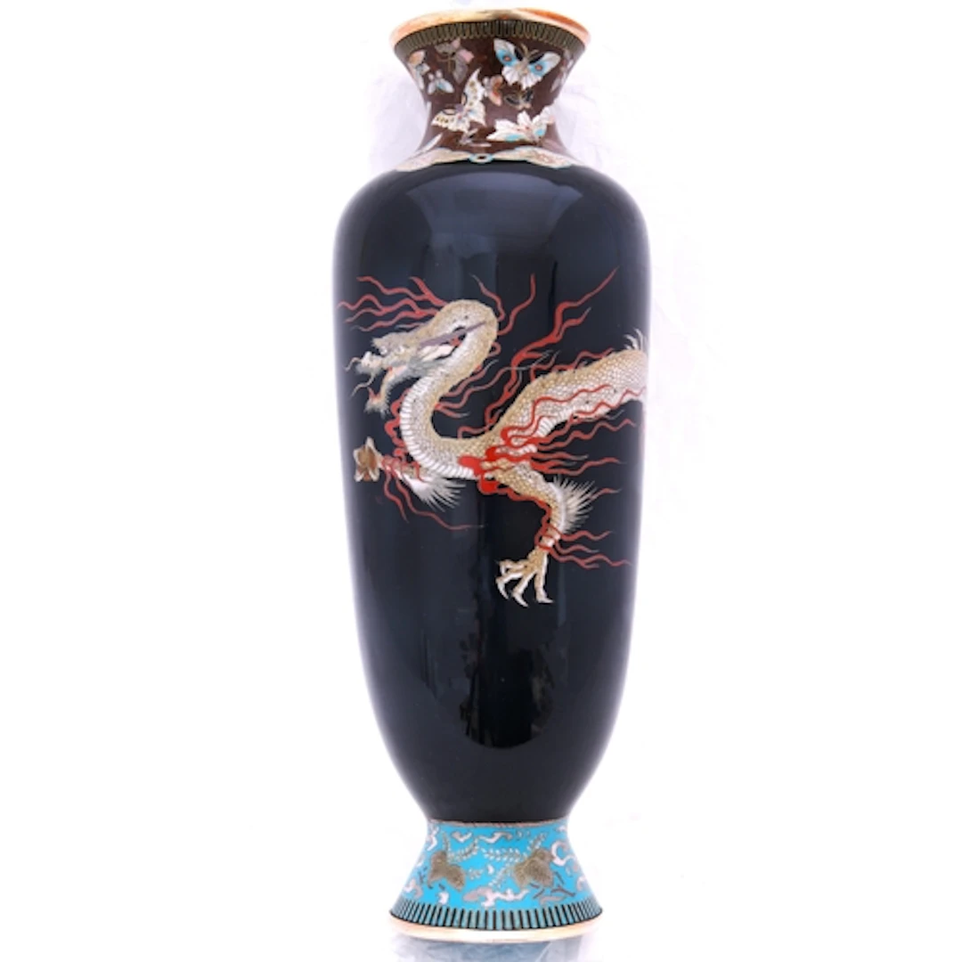 A LARGE JAPANESE CLOISONNÉ VASE MEIJI PERIOD (1868-1912) dec...