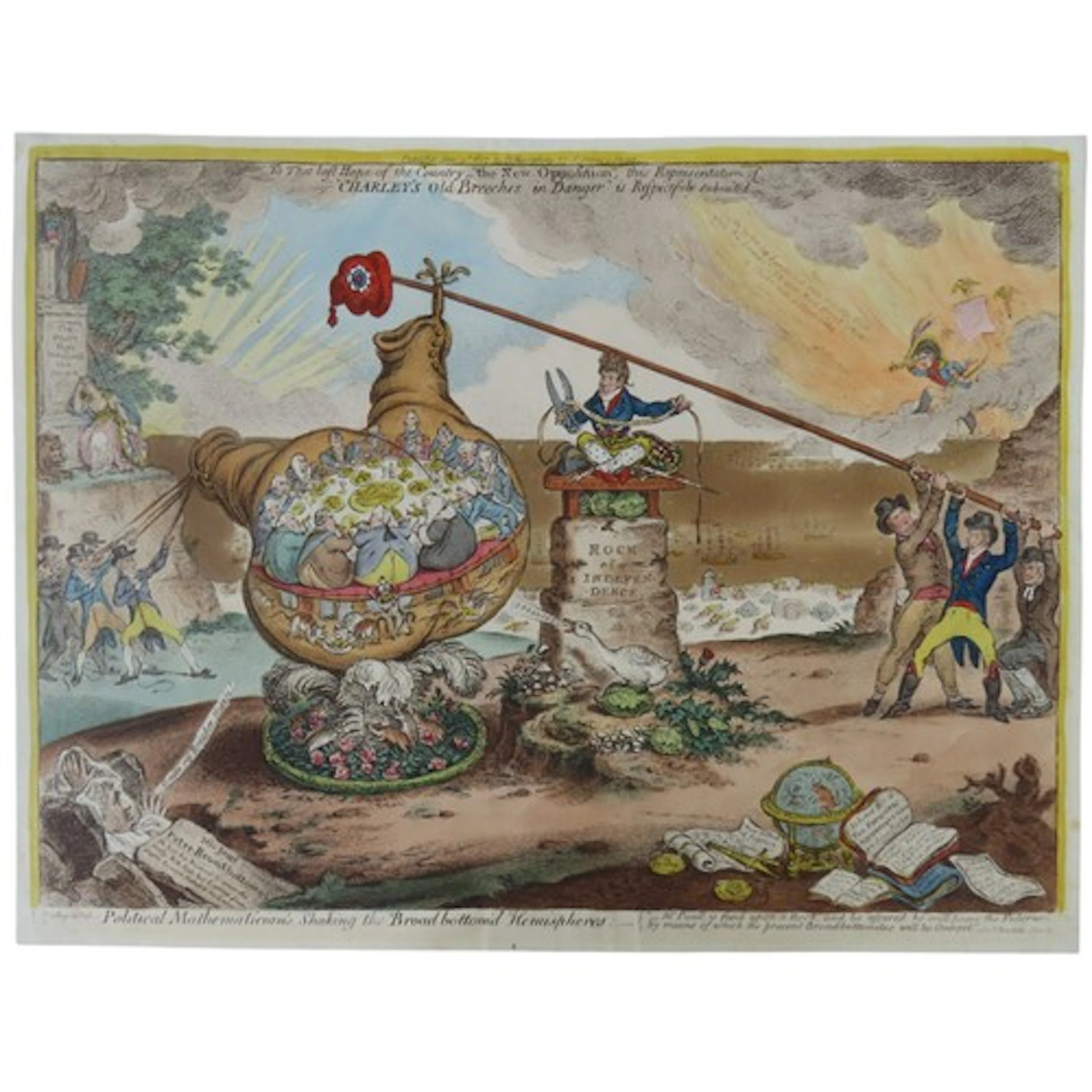 JAMES GILLRAY (British, 1757-1815) 'POLITICAL MATHEMATICIANS...