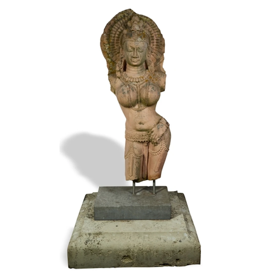 A RARE SANDSTONE FIGURE OF PARVATI INDIA, MADHYA PRADESH OR ...