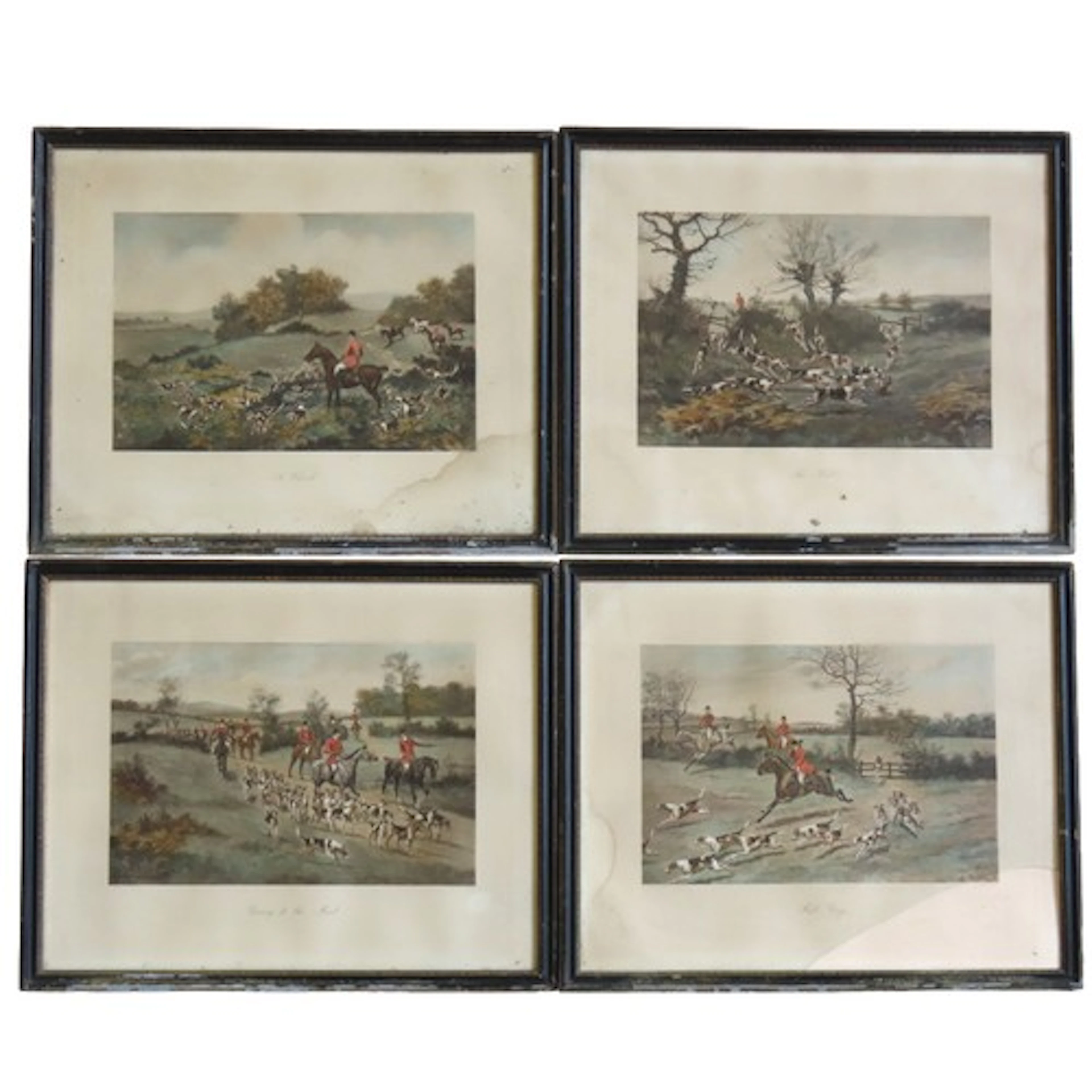 AFTER G D ROWLANDSON FOUR COLOUR ENGRAVINGS ENTITLED 'GOING ...