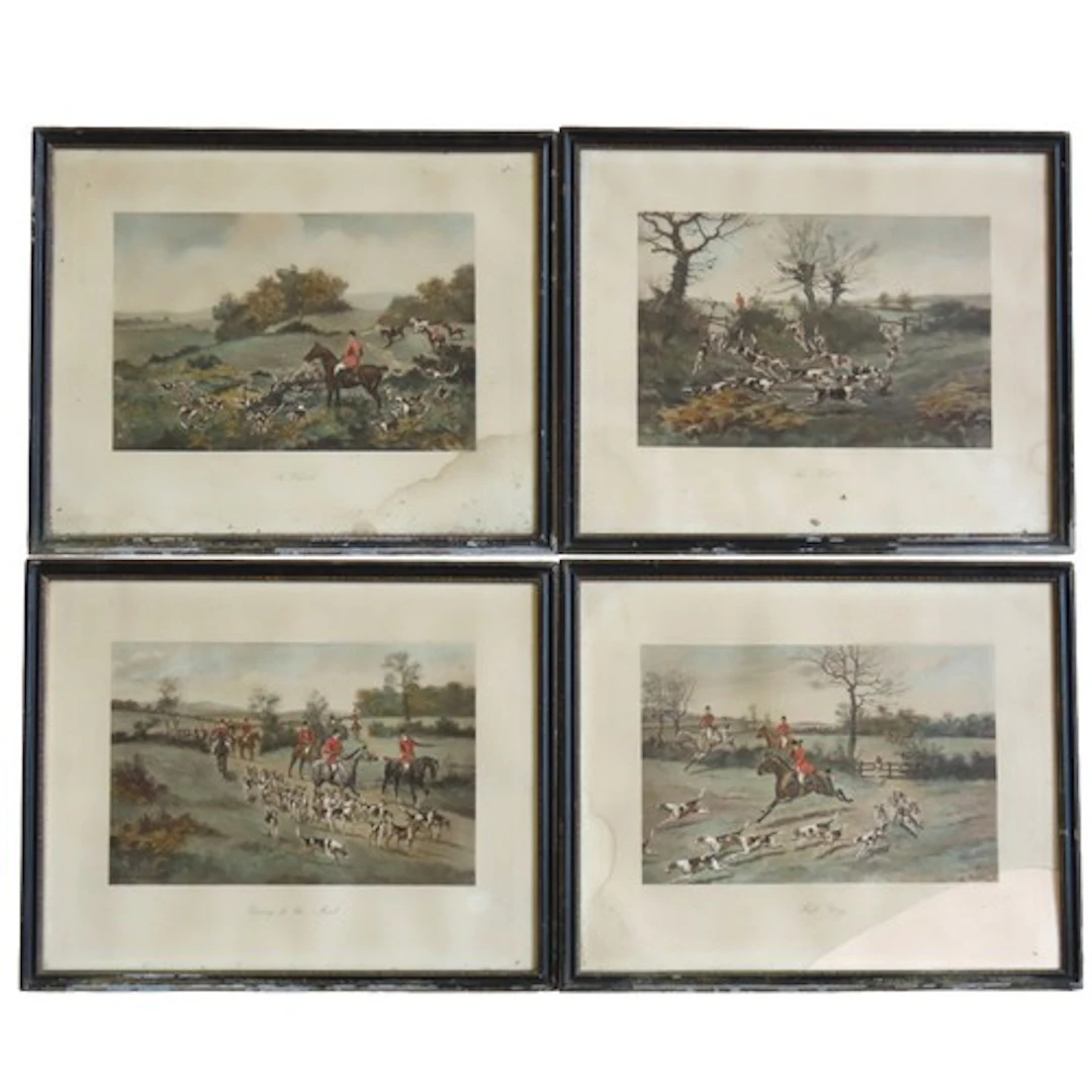 AFTER G D ROWLANDSON FOUR COLOUR ENGRAVINGS ENTITLED 'GOING ...