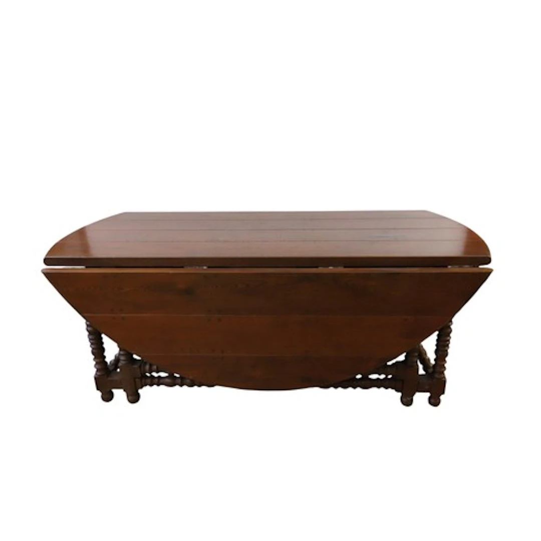 A MONUMENTAL FRENCH OAK GATE LEG TABLE MID 20TH CENTURY the ...