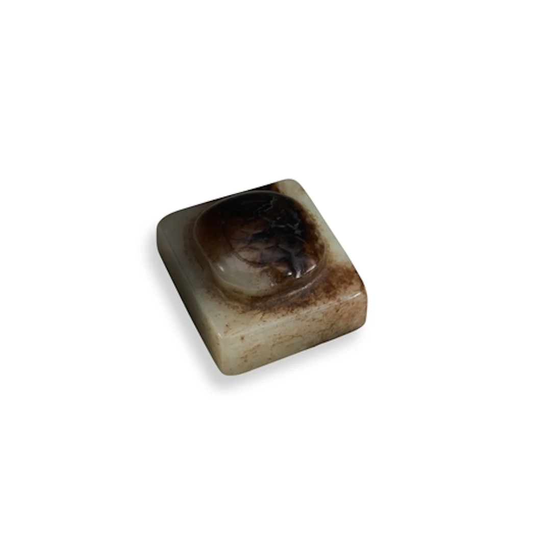 A CELADON AND BROWN RUSSET TURTLE SEAL MING DYNASTY (1368-16...