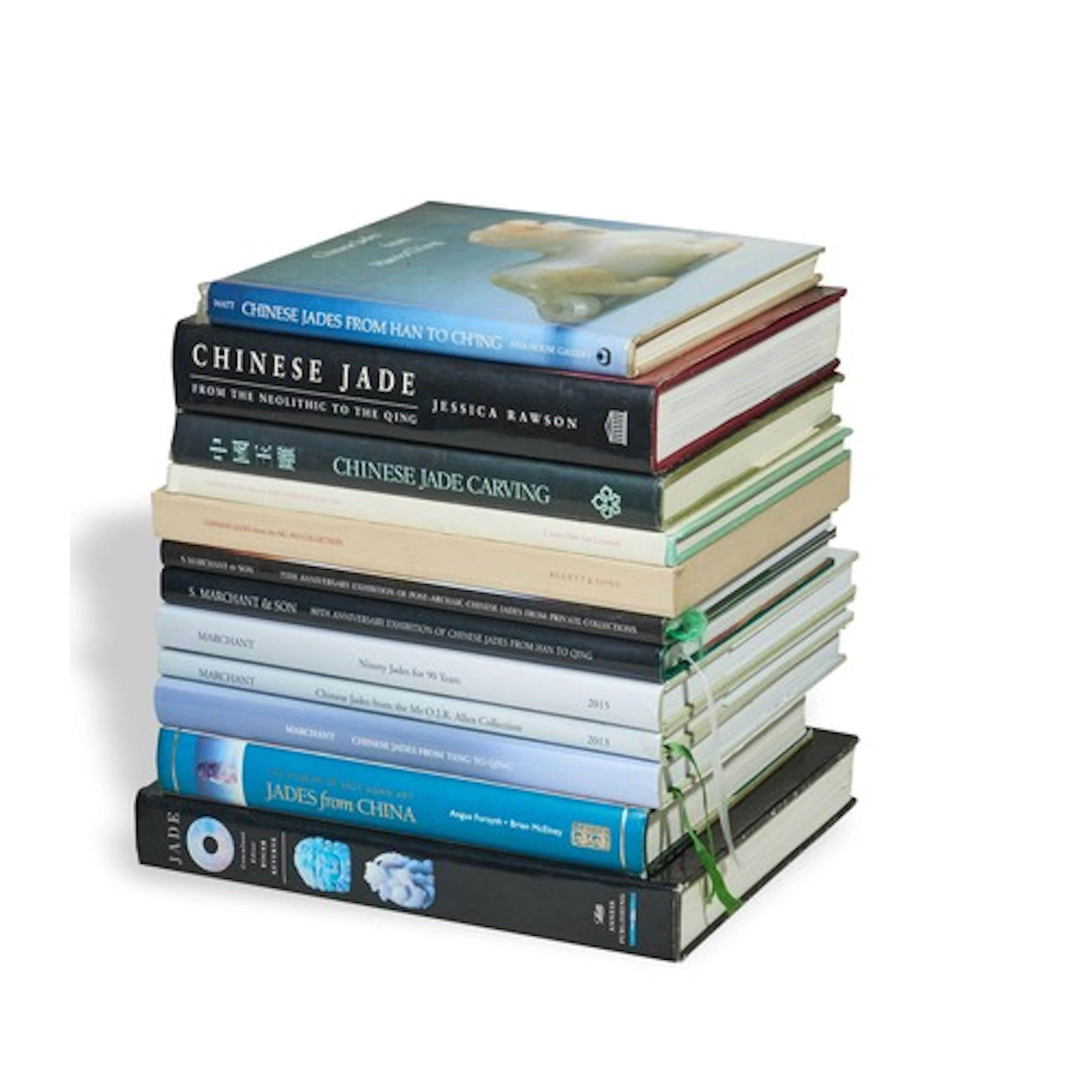 A LARGE QUANTITY OF JADE RELATED REFERENCE BOOKS AND GALLERY...