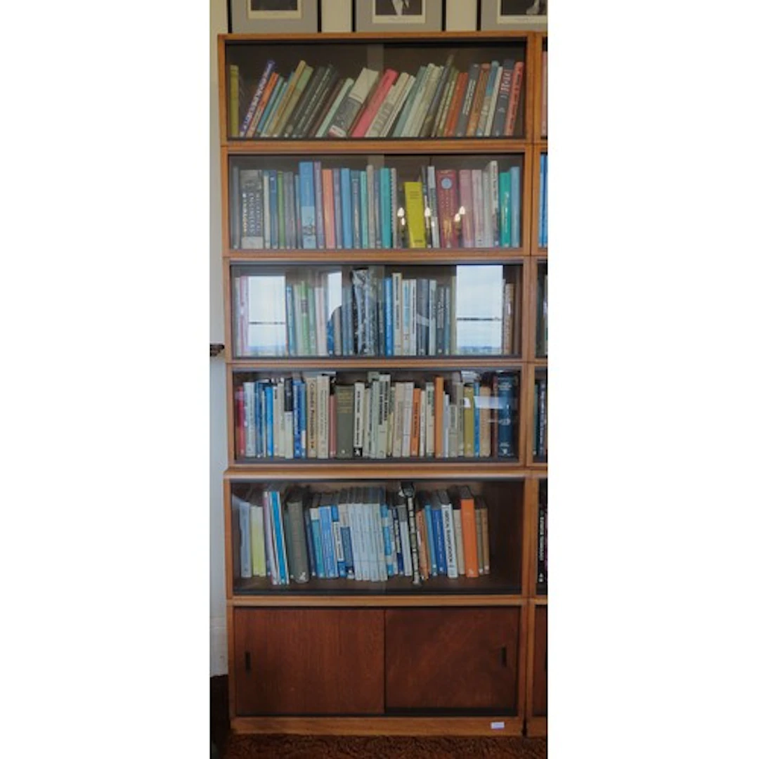 A SIMPLEX SECTIONAL LIBRARY BOOKCASE CIRCA 1965 comprised ...
