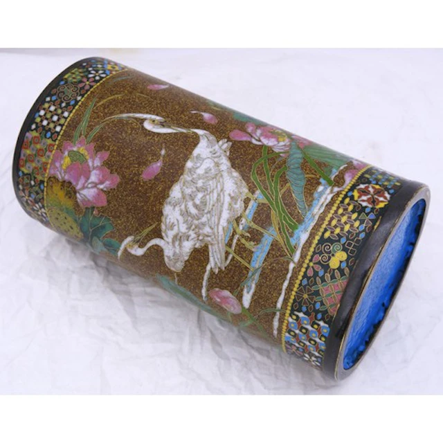 A JAPANESE CLOISONNÉ BRUSHPOT MEIJI PERIOD (1868-1912) the ...