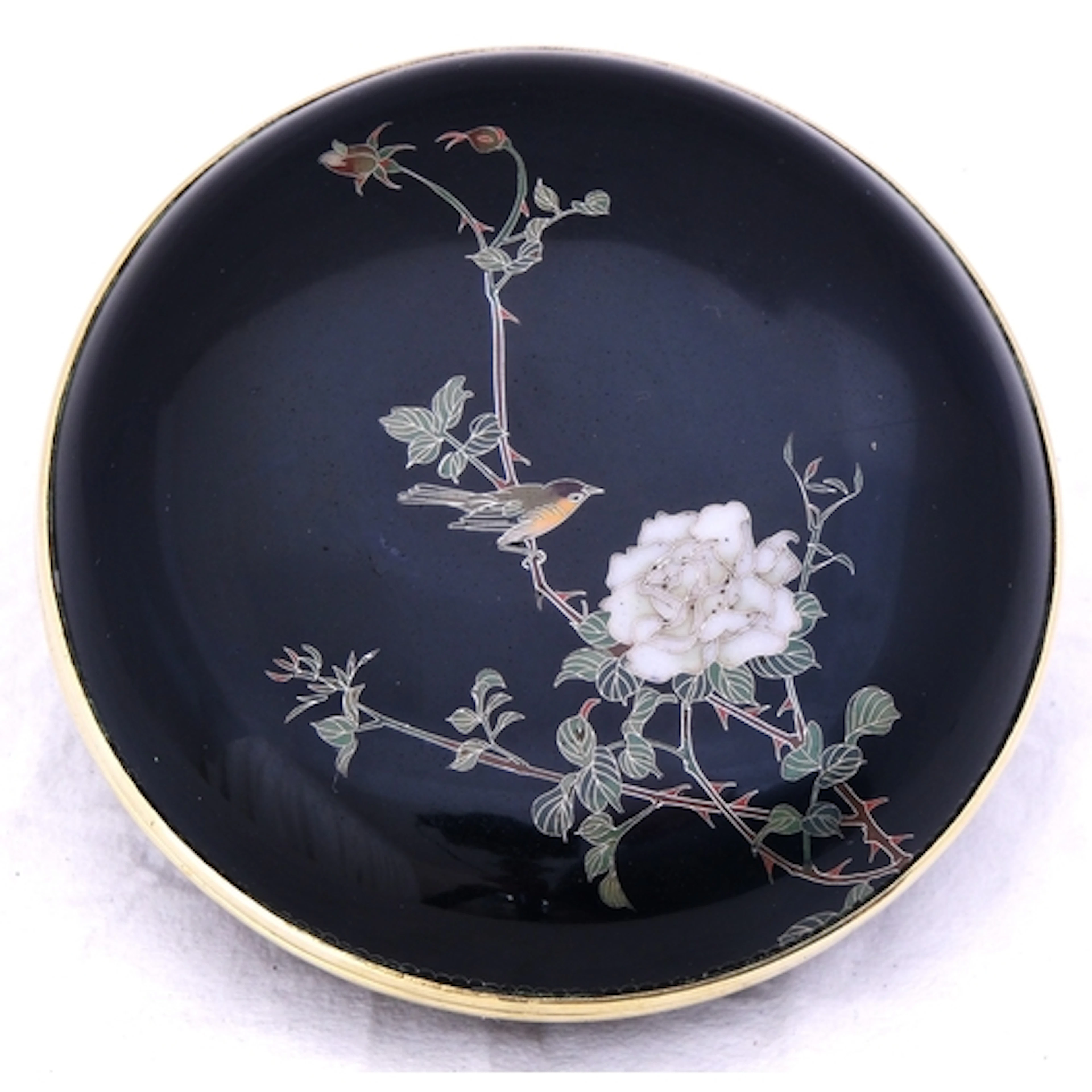 JAPANESE CLOISONNE BLUE KOGO IN THE MANNER OF HAYASHI KODEN...
