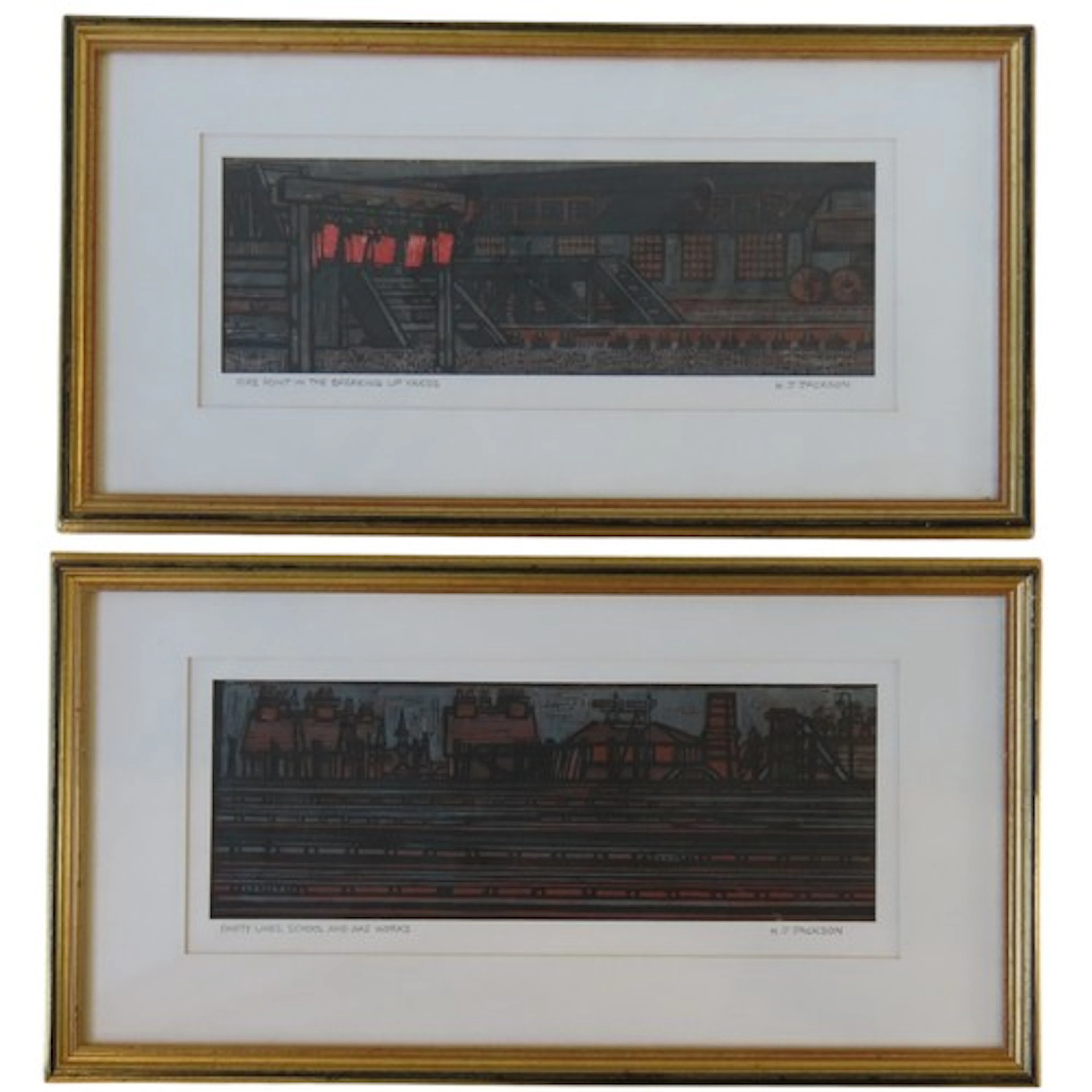 H.J JACKSON (British, b.1938) 'EMPTY LINES, SCHOOL AND GASWO...